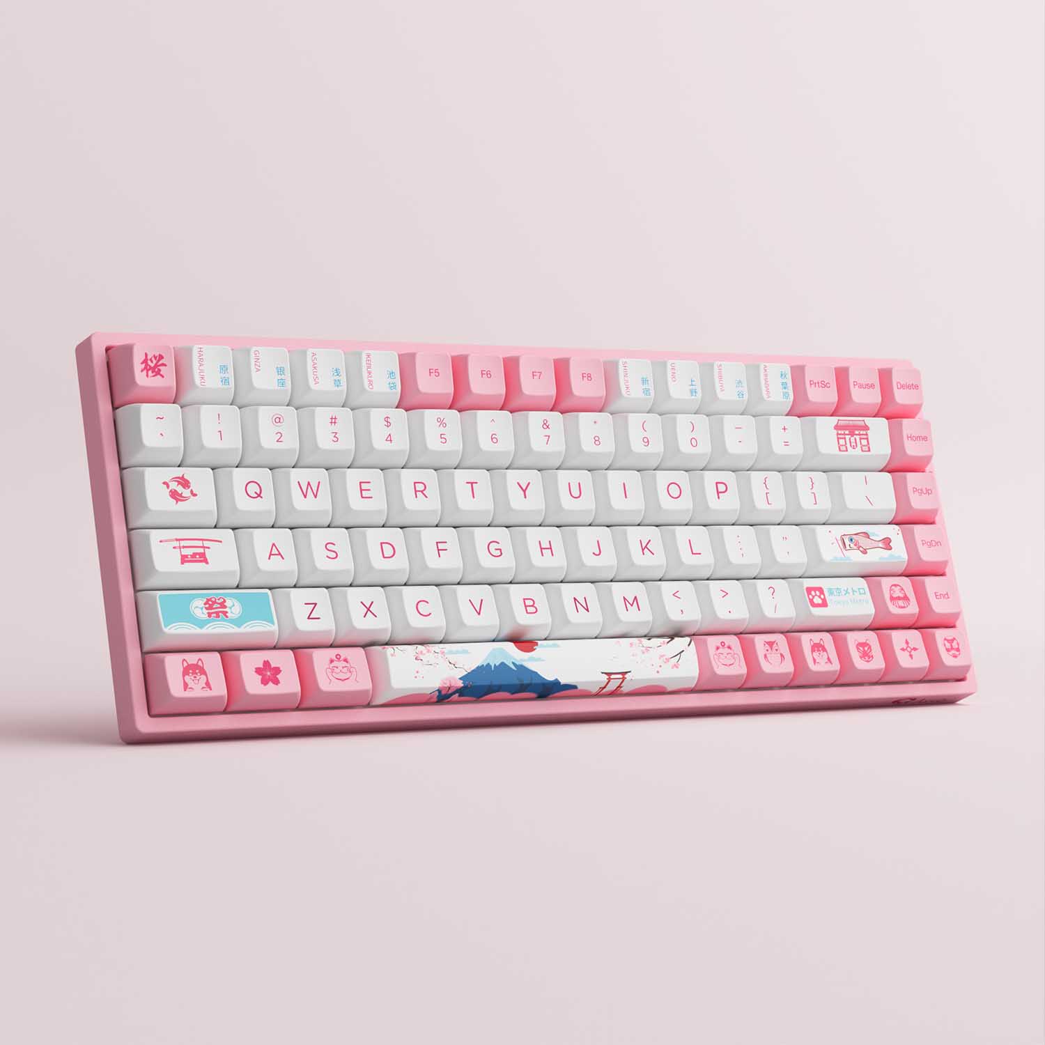 Bàn phím cơ AKKO 3084B Plus World Tour Tokyo R2 (Bluetooth 5.0/ Wireless 2.4Ghz/ Hotswap/ Foam tiêu âm/ AKKO CS Jelly sw)