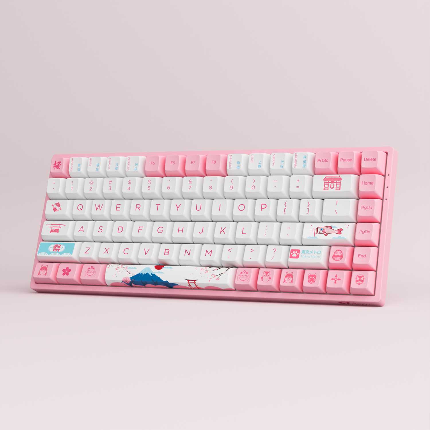 Bàn phím cơ AKKO 3084B Plus World Tour Tokyo R2 (Bluetooth 5.0/ Wireless 2.4Ghz/ Hotswap/ Foam tiêu âm/ AKKO CS Jelly sw)