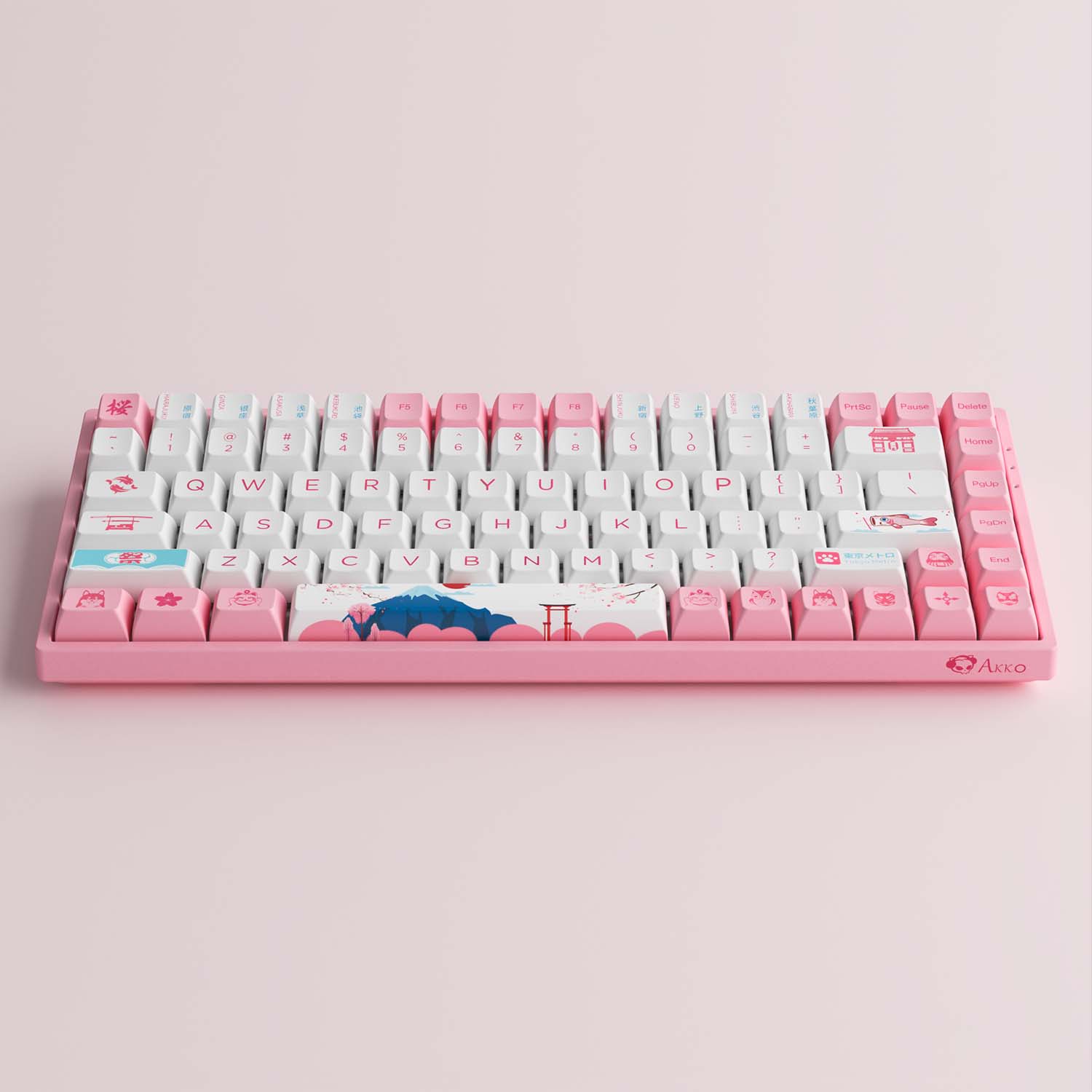 Bàn phím cơ AKKO 3084B Plus World Tour Tokyo R2 (Bluetooth 5.0/ Wireless 2.4Ghz/ Hotswap/ Foam tiêu âm/ AKKO CS Jelly sw)