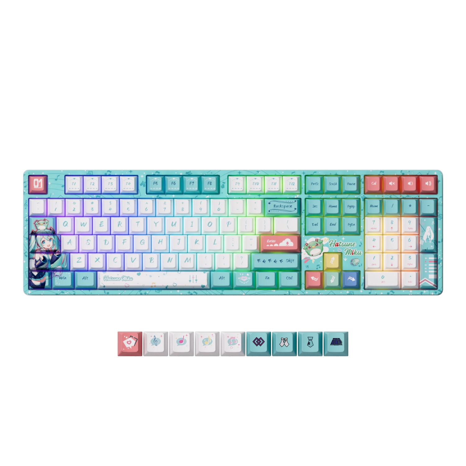 Bàn phím cơ AKKO 5108B Plus Hatsune Miku Akko Piano Pro Switch