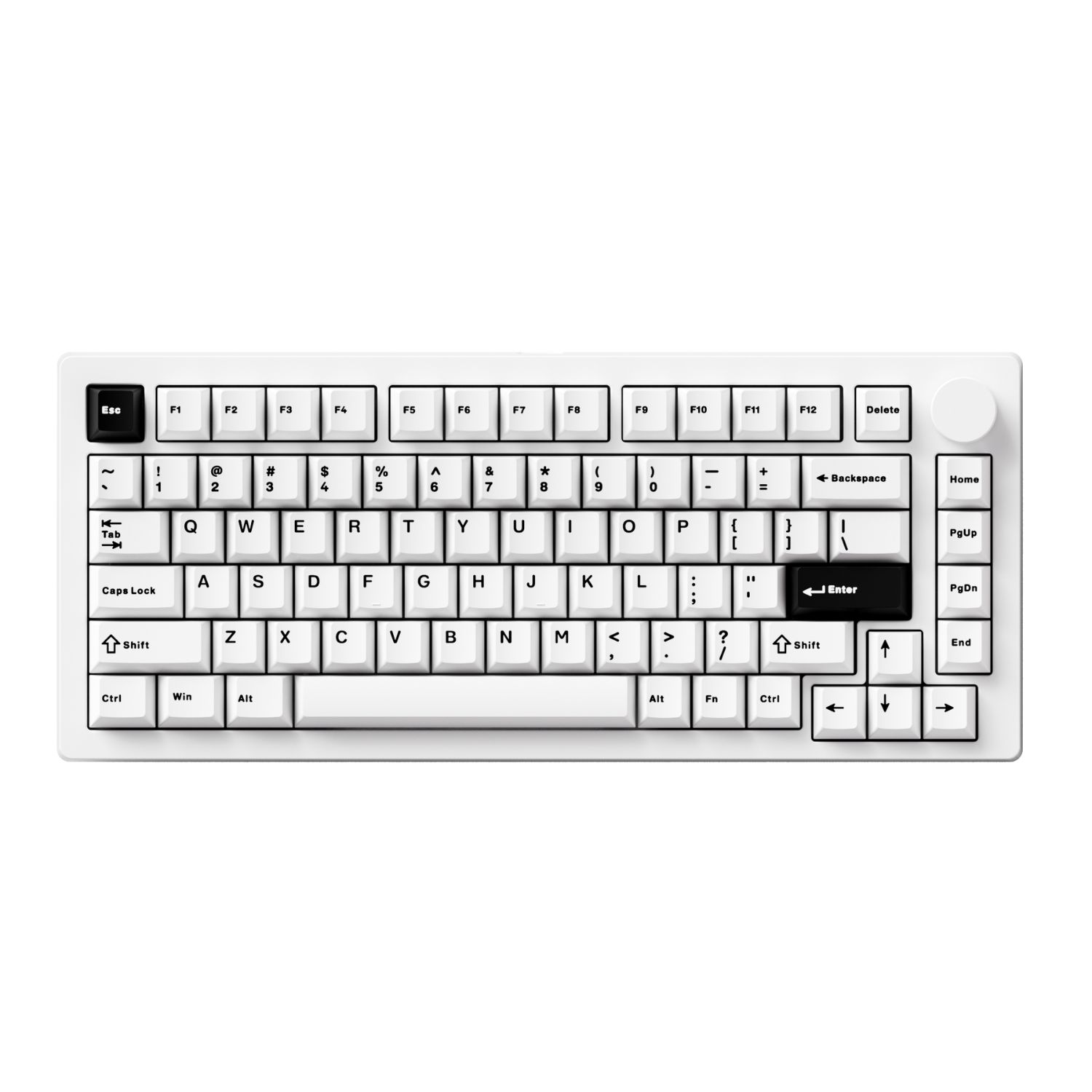 Bàn phím cơ MonsGeek M1 V5 Black on white Mirror Switch