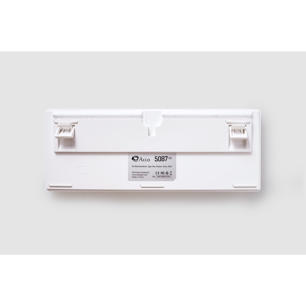 Bàn phím AKKO 5087 RGB ASA – Black / White (Foam tiêu âm / Hotswap / AKKO CS Jelly switch)