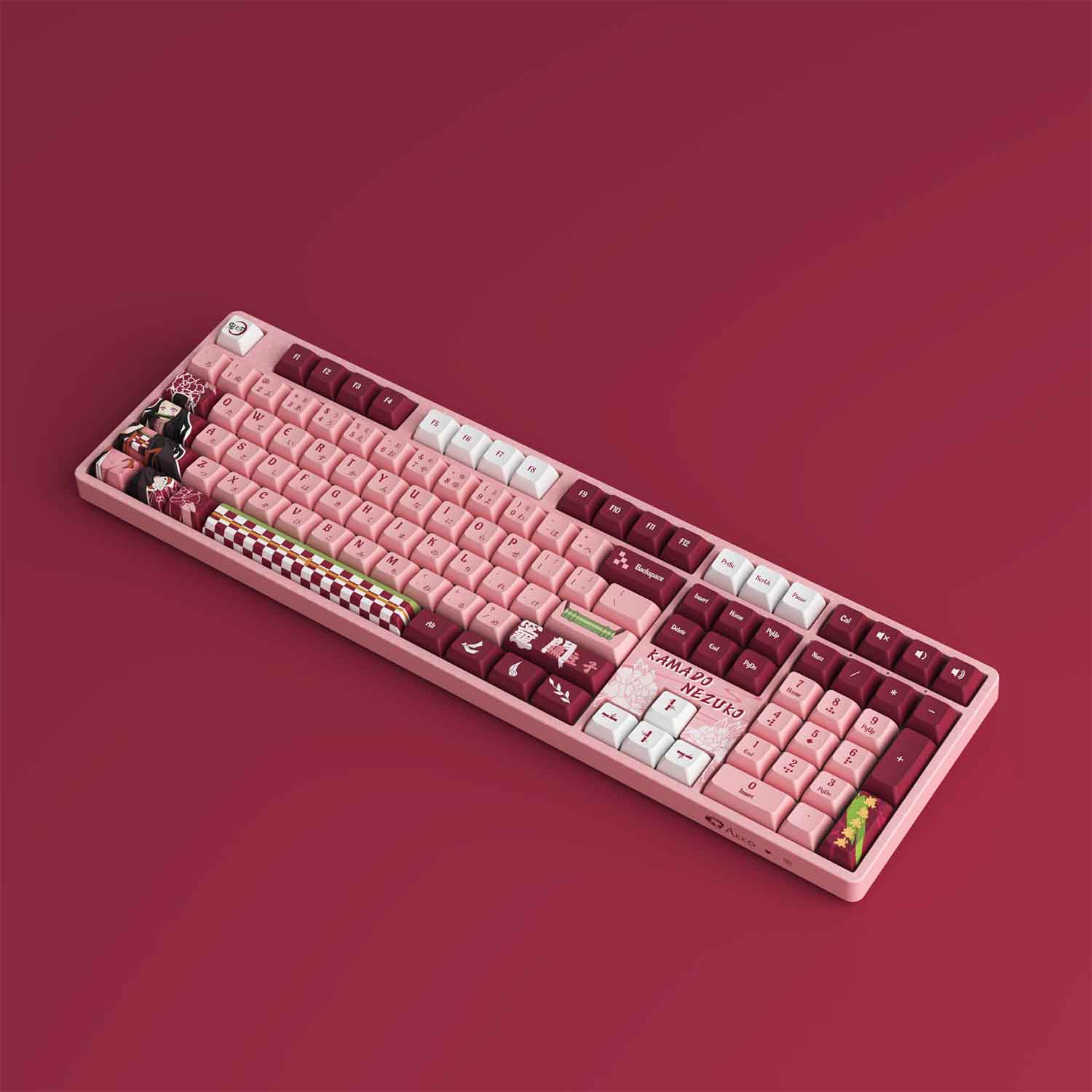 Bàn phím AKKO 5108B Plus Demon Slayer – Kamado Nezuko (Multi-modes / Hotswap / RGB) - Hàng Chính Hãng