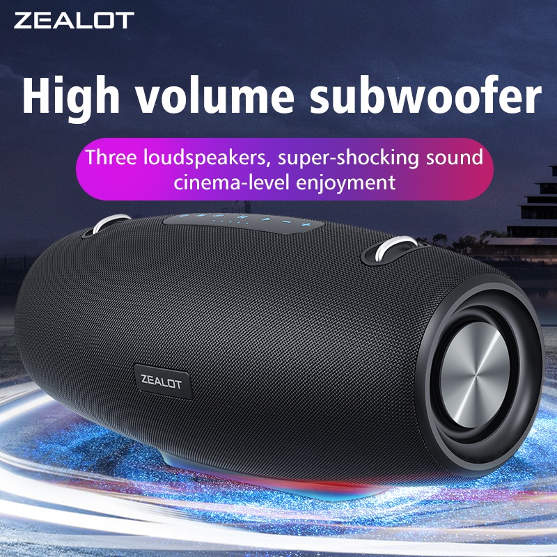 Loa Di Động ZEALOT S67, Loa Ngoài Trời Chống Nước IPX6