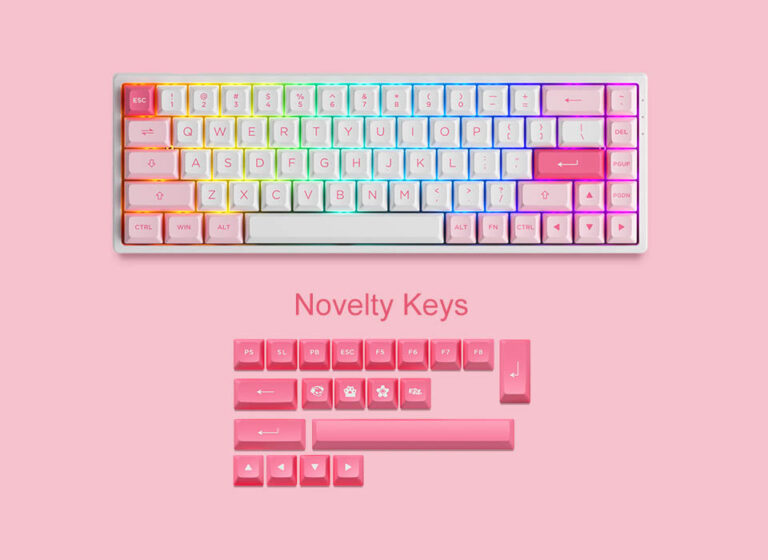 Bàn phím cơ AKKO 3068B Plus Prunus Lannesiana (Multi-modes / Hotswap / Foam tiêu âm / AKKO CS Jelly Pink)