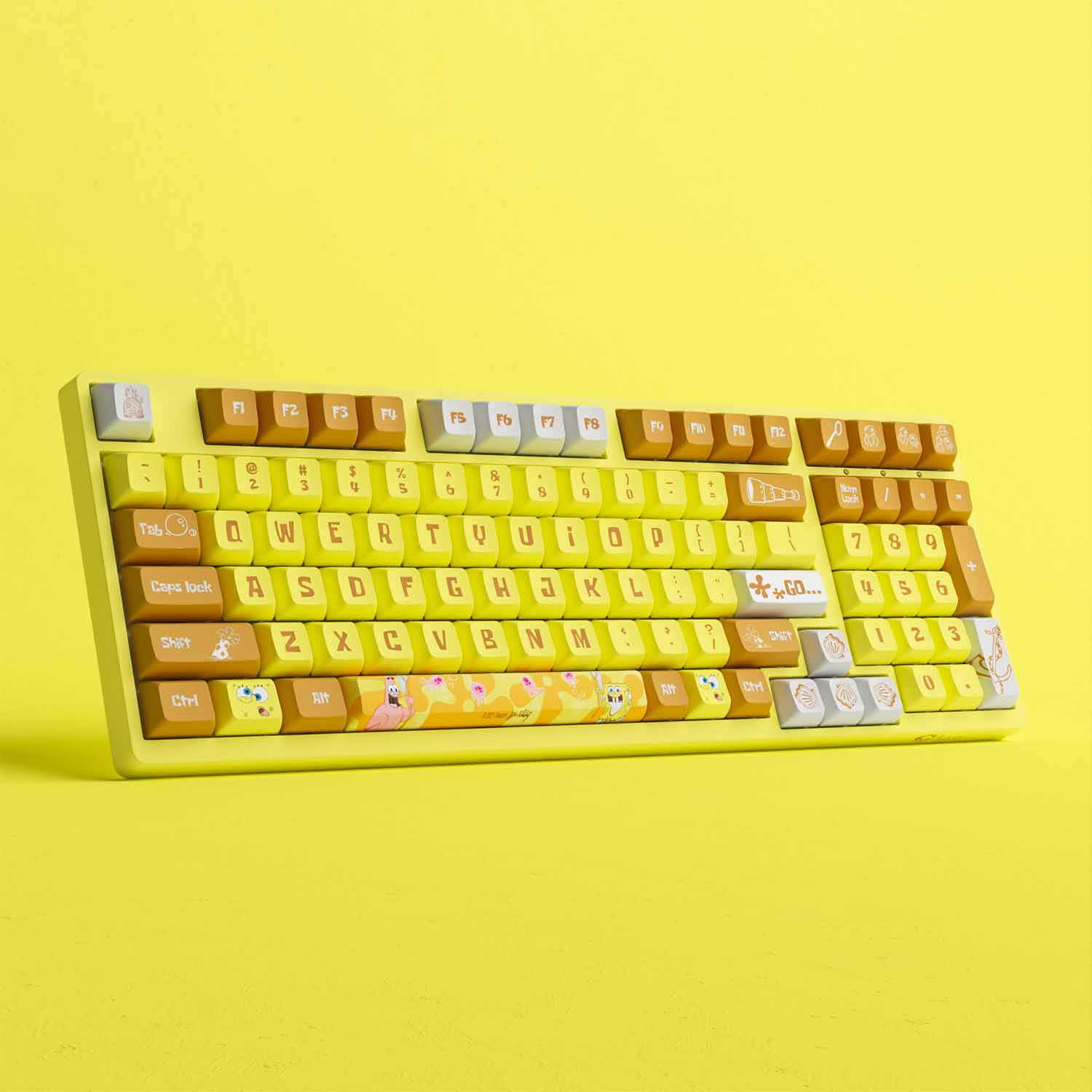 Bàn phím AKKO 3098S SpongeBob (RGB / PBT Dye-subbed / JDA profile / AKKO CS switch) - Hàng Chính Hãng