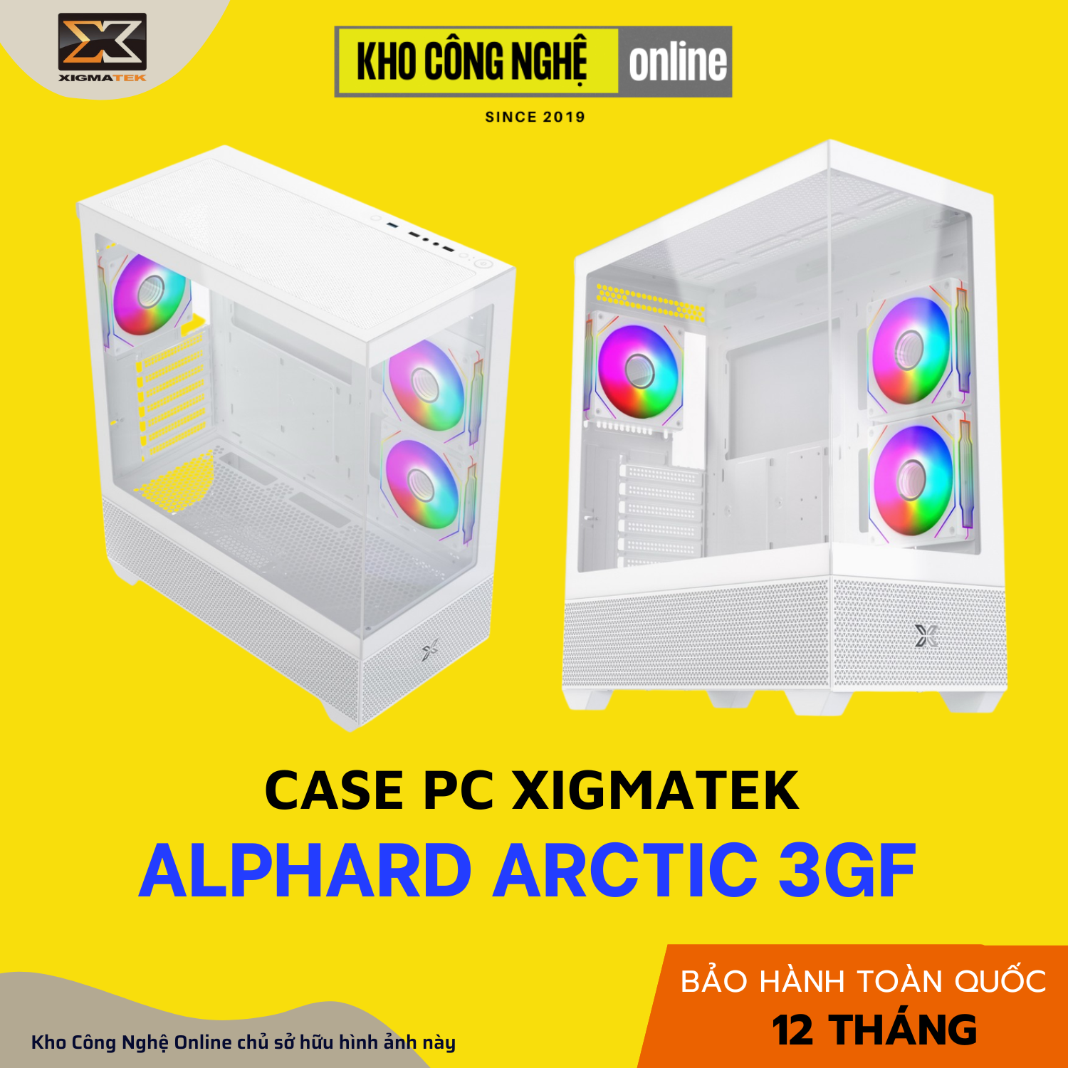Vỏ Case Xigmatek ALPHARD Arctic 3GF