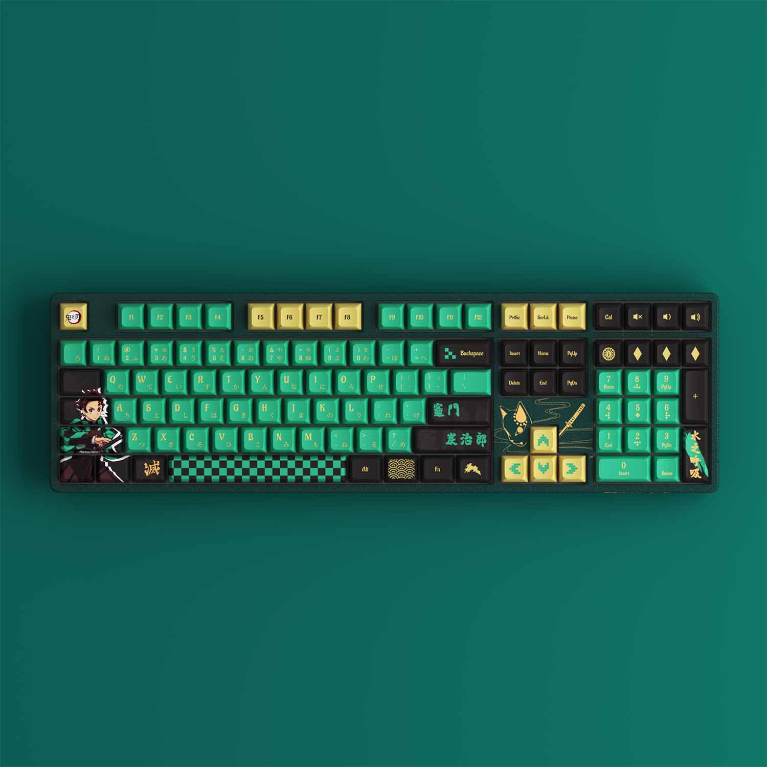 Bàn phím AKKO 5108B Plus Demon Slayer – Kamado Tanjirou (Multi-modes / Hotswap / RGB)