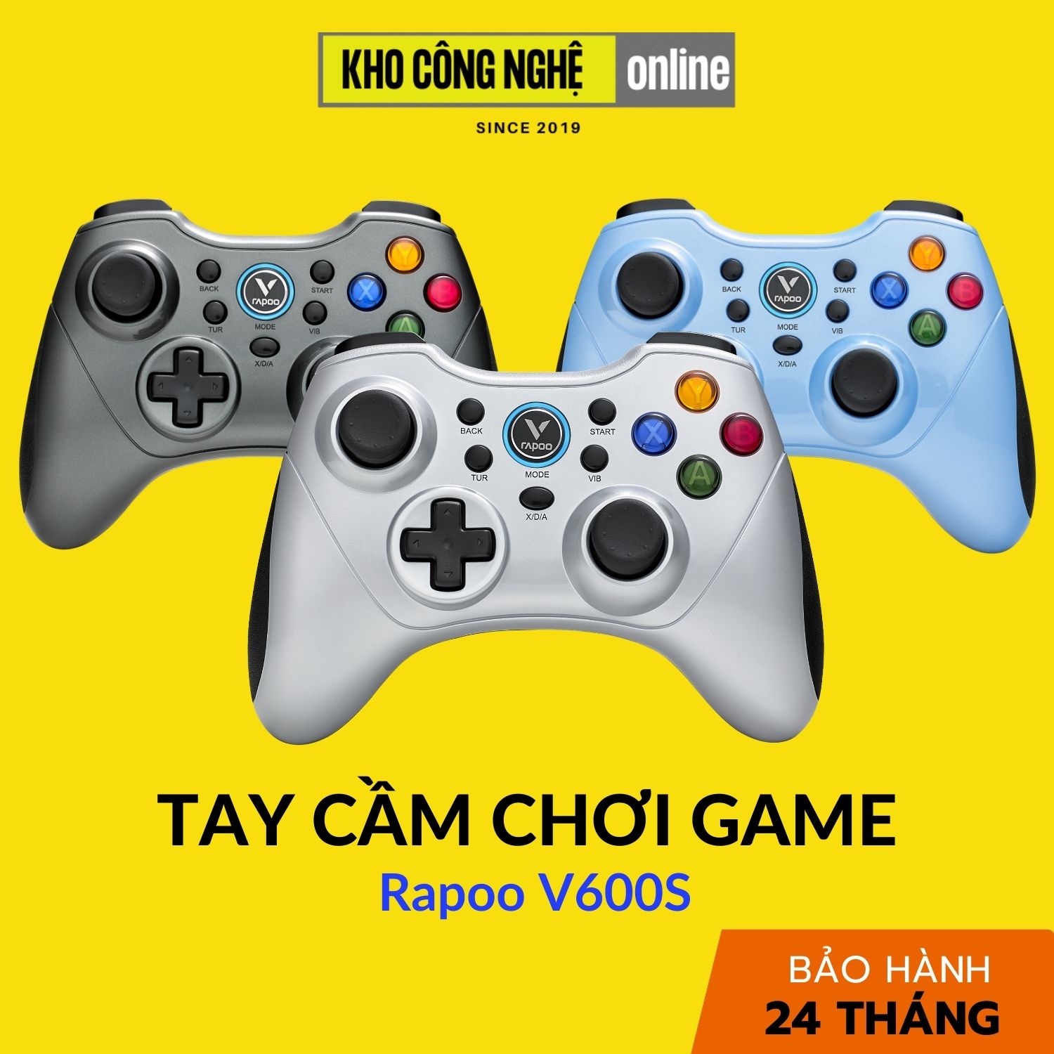 Tay cầm chơi game Rapoo V600S có kết nối không dây