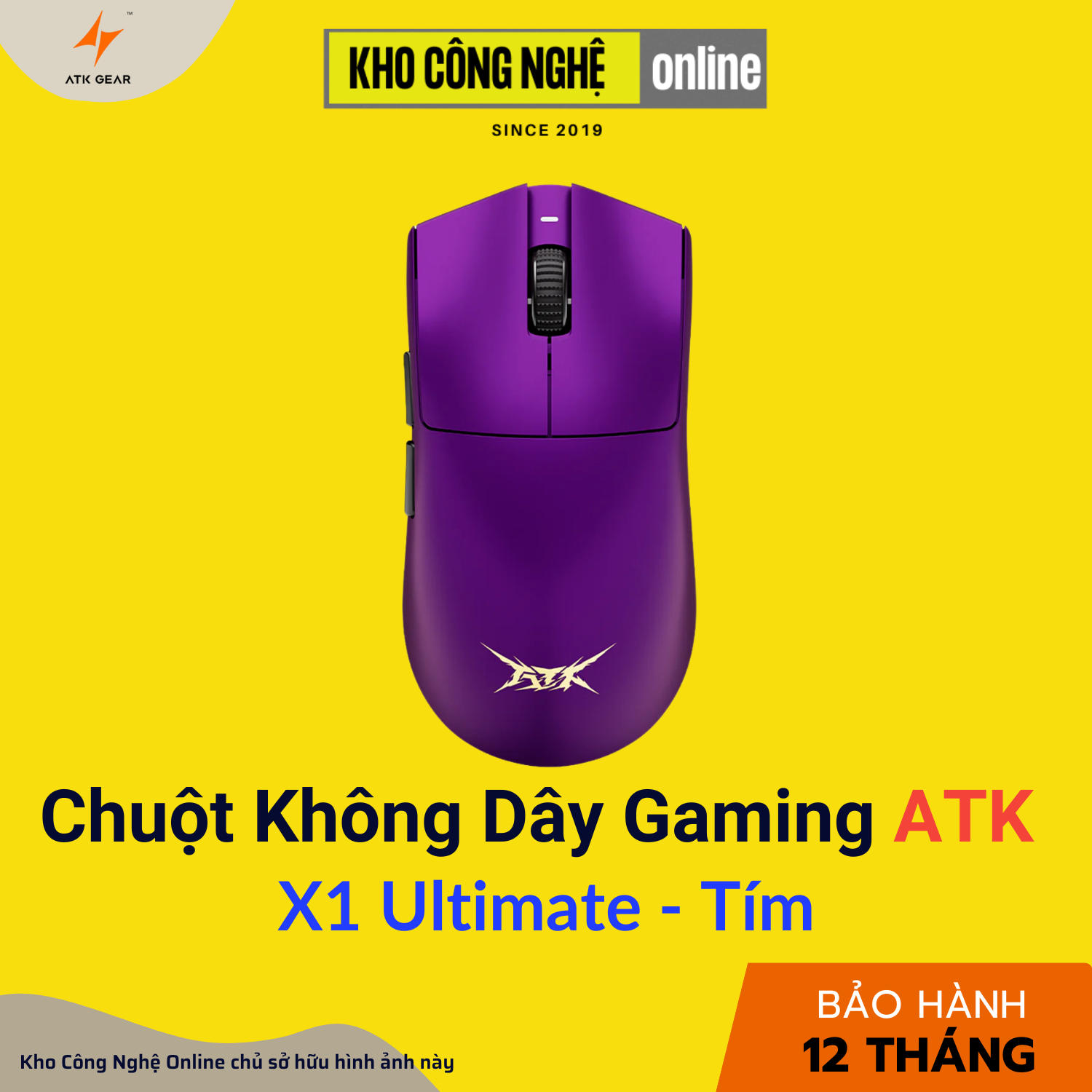 Chuột ATK X1 Ultimate - Tím