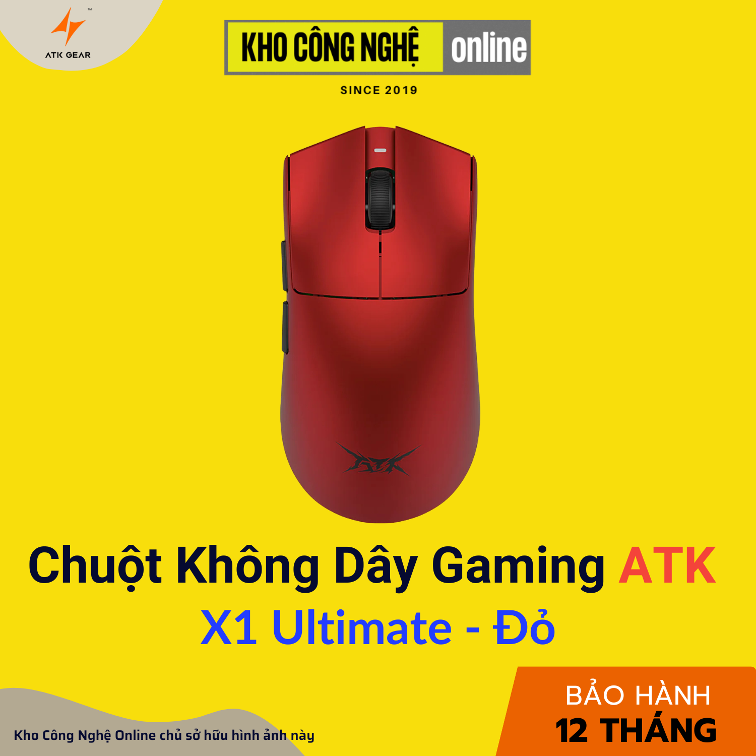 Chuột ATK X1 Ultimate - Đỏ