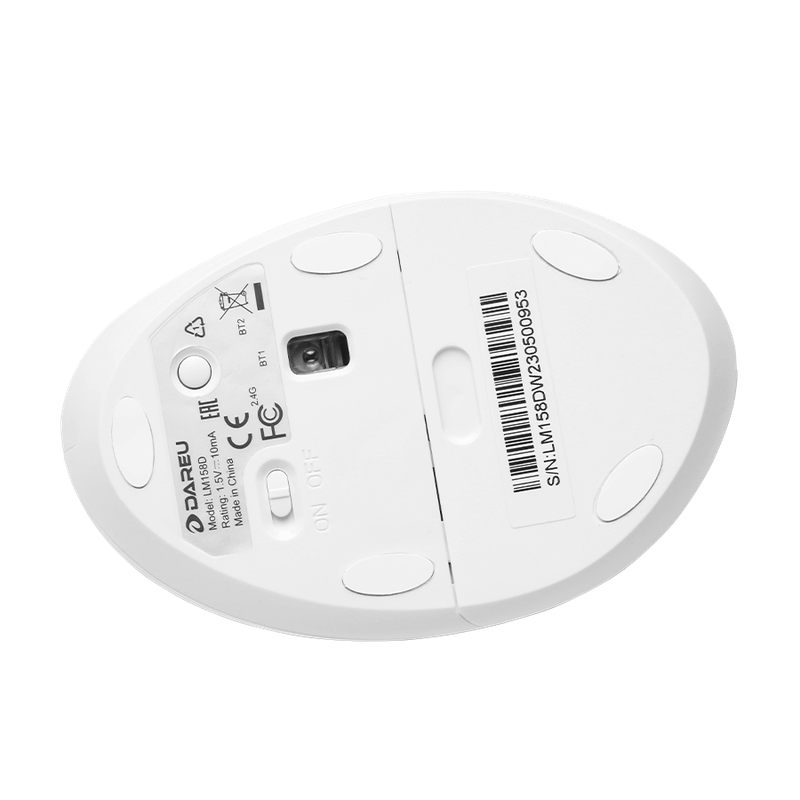 Chuột không dây DAREU LM158D - Trắng