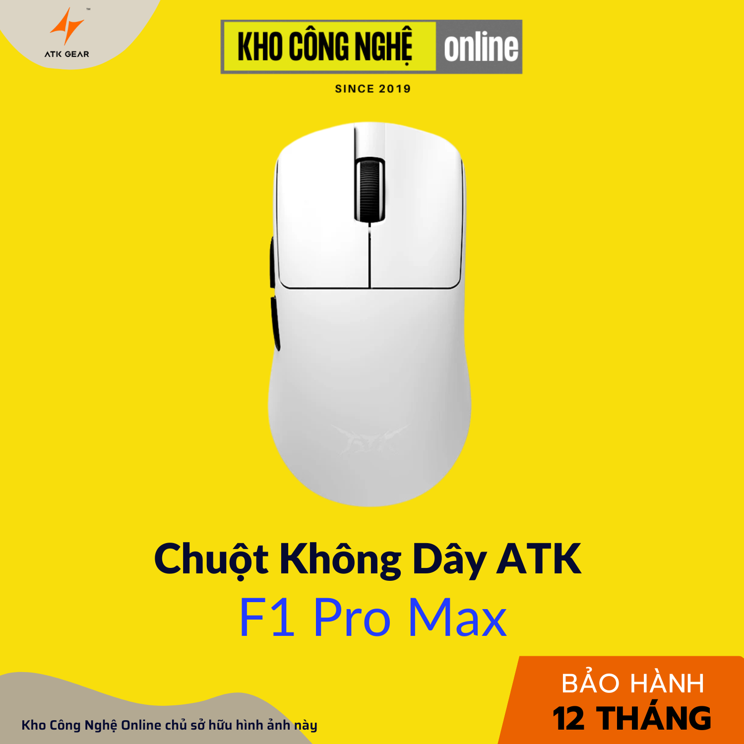 Chuột ATK F1 Pro Max - Trắng