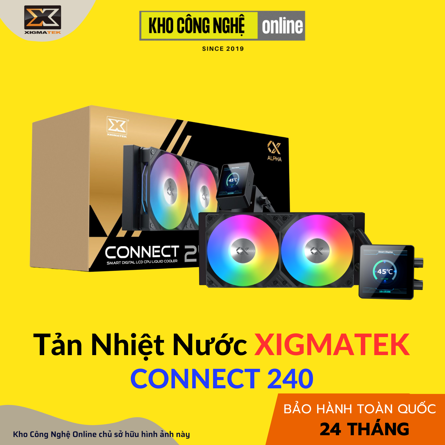 TẢN NHIỆT NƯỚC AIO XIGMATEK ALPHA - CONNECT 240