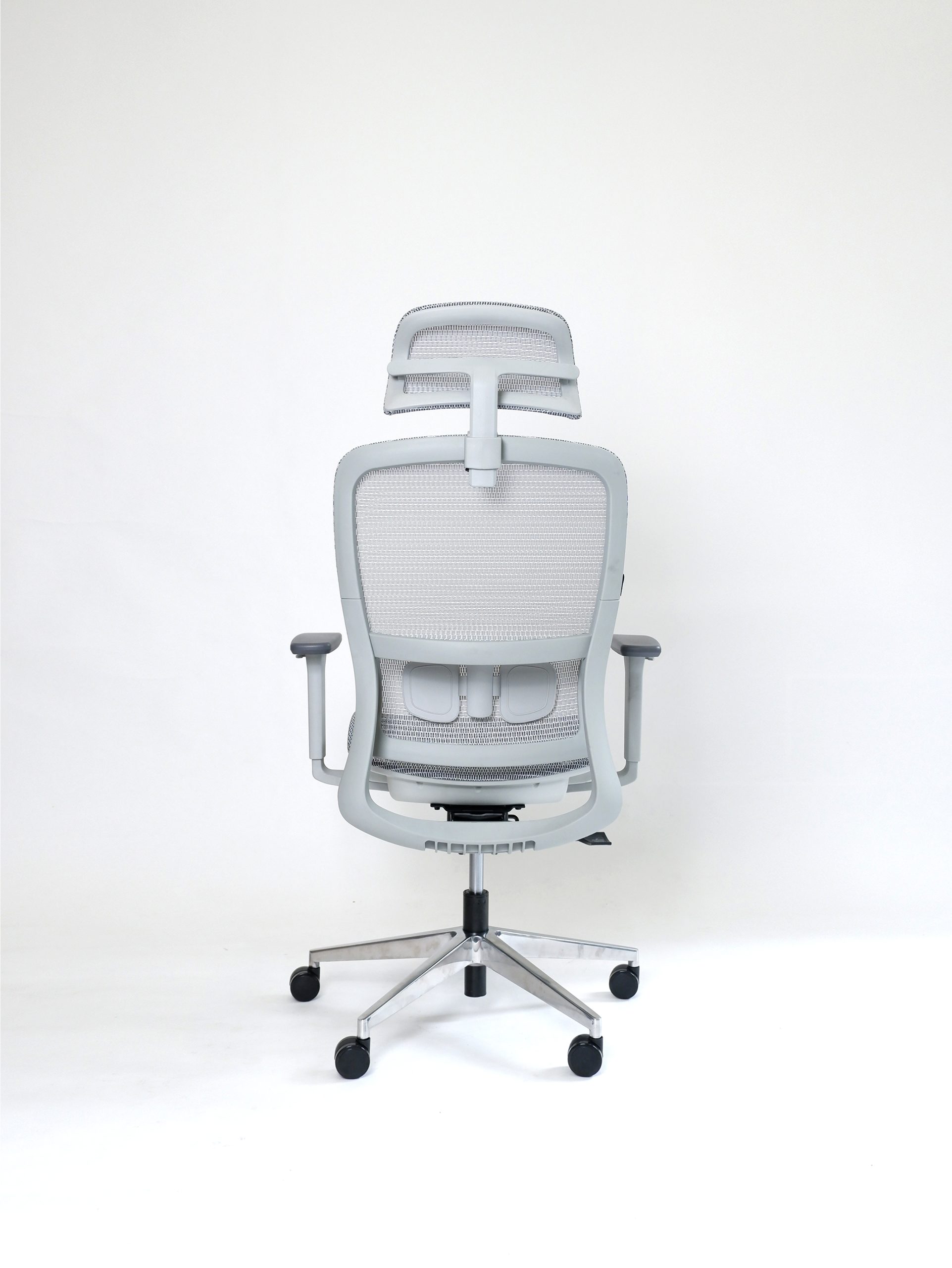 Ghế Công Thái Học Gami Lum2 - Bản Kê Tay 2D / Xám ( Không Chân Gác)