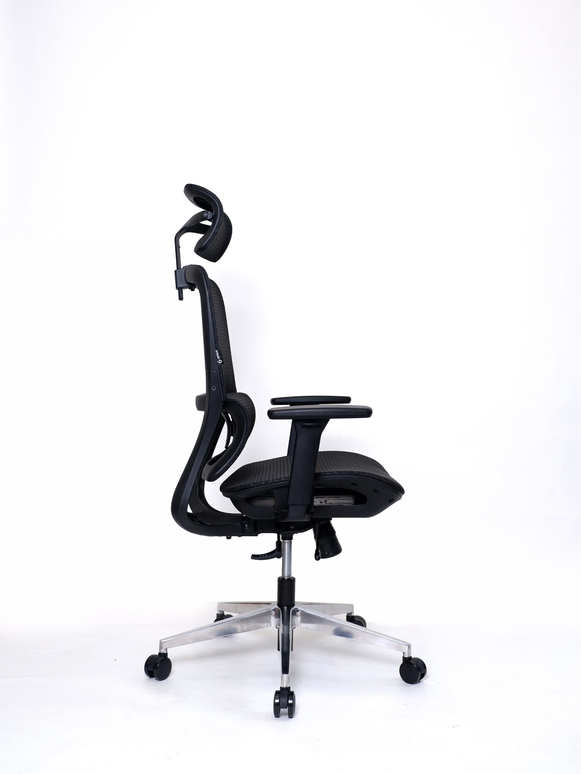 Ghế Công Thái Học Gami Lum2 - Bản Kê Tay 2D / Đen ( Không Chân Gác)