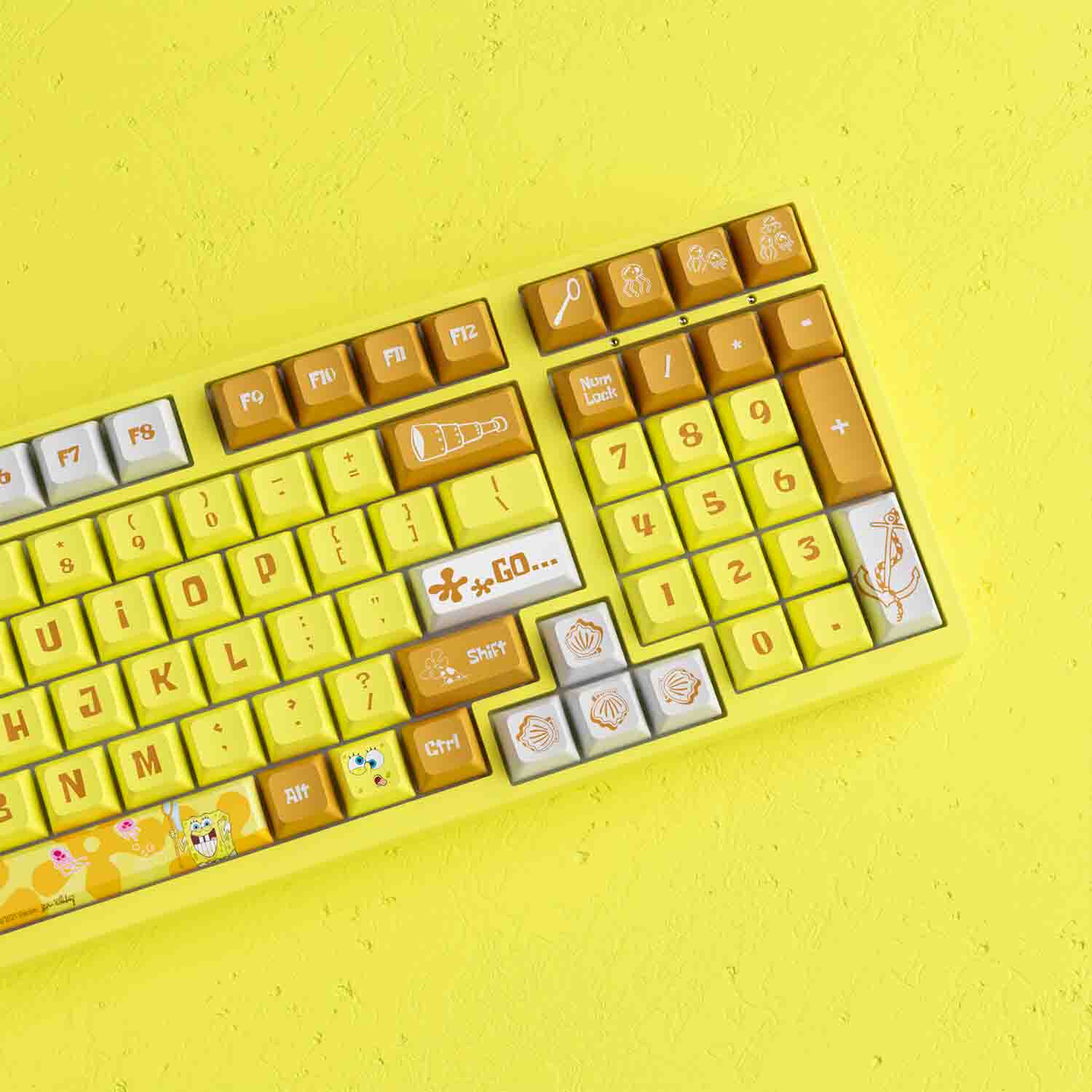 Bàn phím AKKO 3098S SpongeBob (RGB / PBT Dye-subbed / JDA profile / AKKO CS switch) - Hàng Chính Hãng