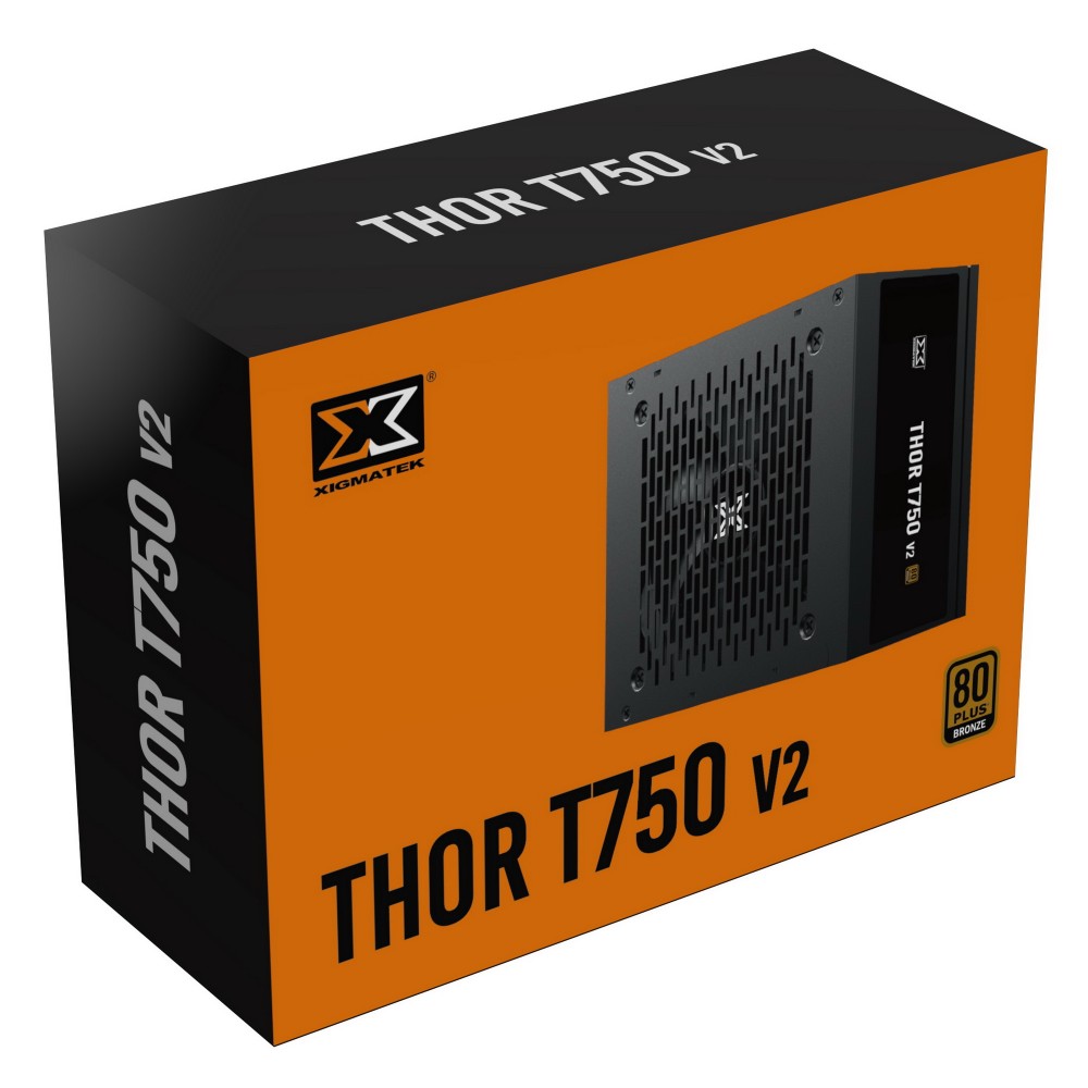 Nguồn máy tính XIGMATEK Thor T450 / T550 / T650 / T750 / T750M / T850M - 80PLUS BRONZE, 100% CÁP DẸT ĐEN