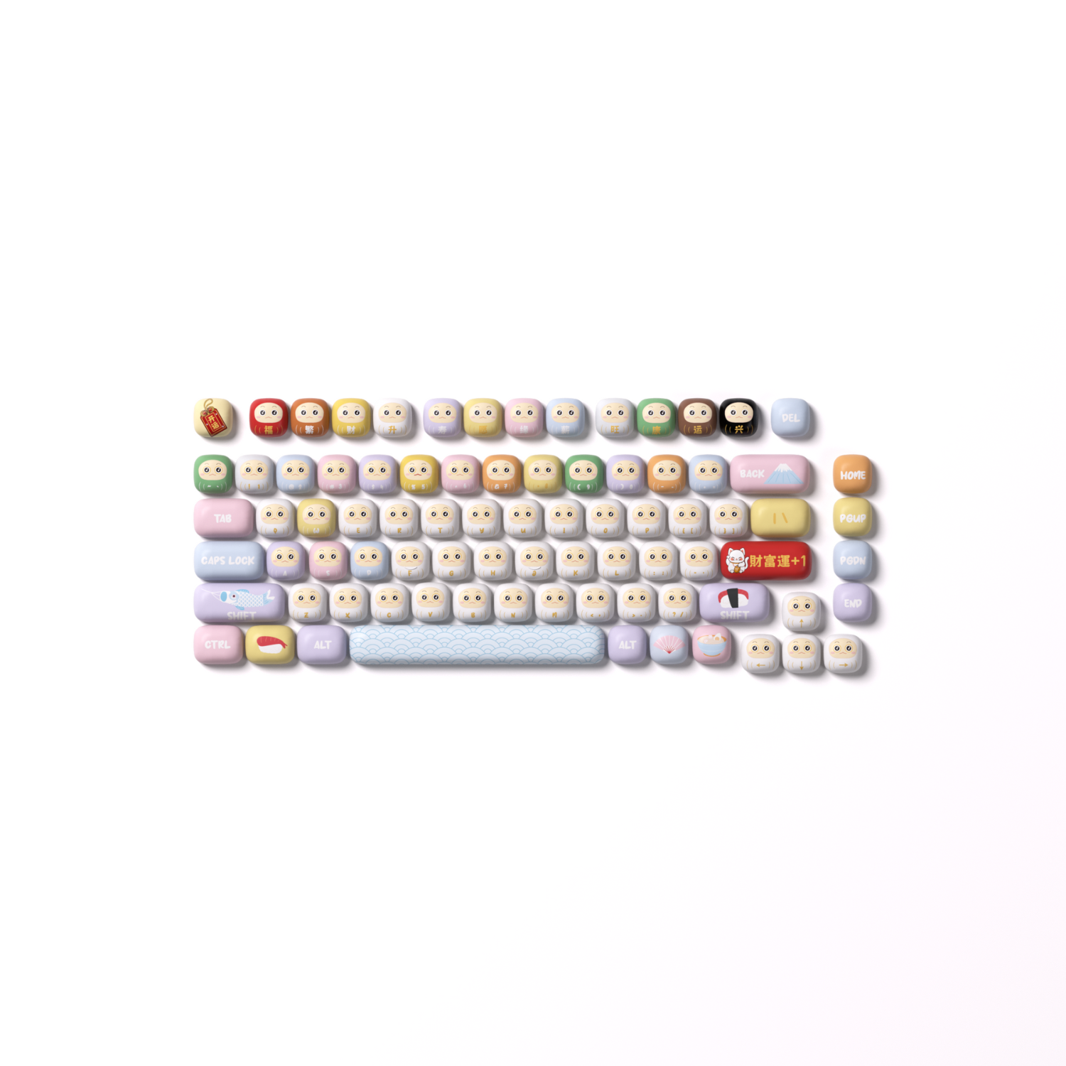 Bộ Keycap Akko Good Luck Charm (PBT Dye-subbed / MOG profile / 139 nút)