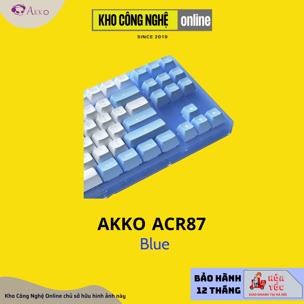 Bàn phím cơ AKKO ACR87 Blue (Hotswap / RGB / AKKO CS sw Jelly Blue)