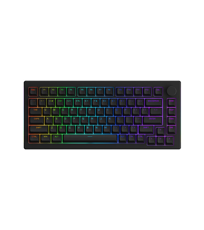Bộ Keycap AKKO ASA Shine-Through Keycap set – Black (Xuyên LED / ASA profile / 131 nút)
