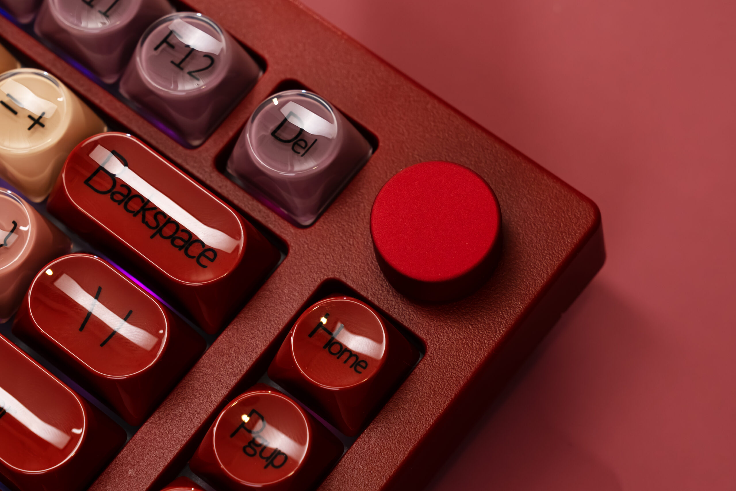 Bàn phím cơ Veekos K75 Wine Red