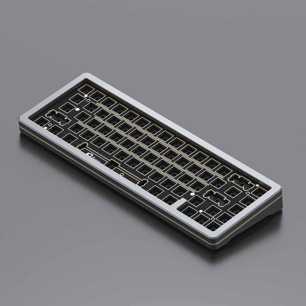 KIT bàn phím AKKO SPR67 – Gray (Full nhôm / Spring mount / Flex-cut / Mạch xuôi) - Hàng Chính Hãng
