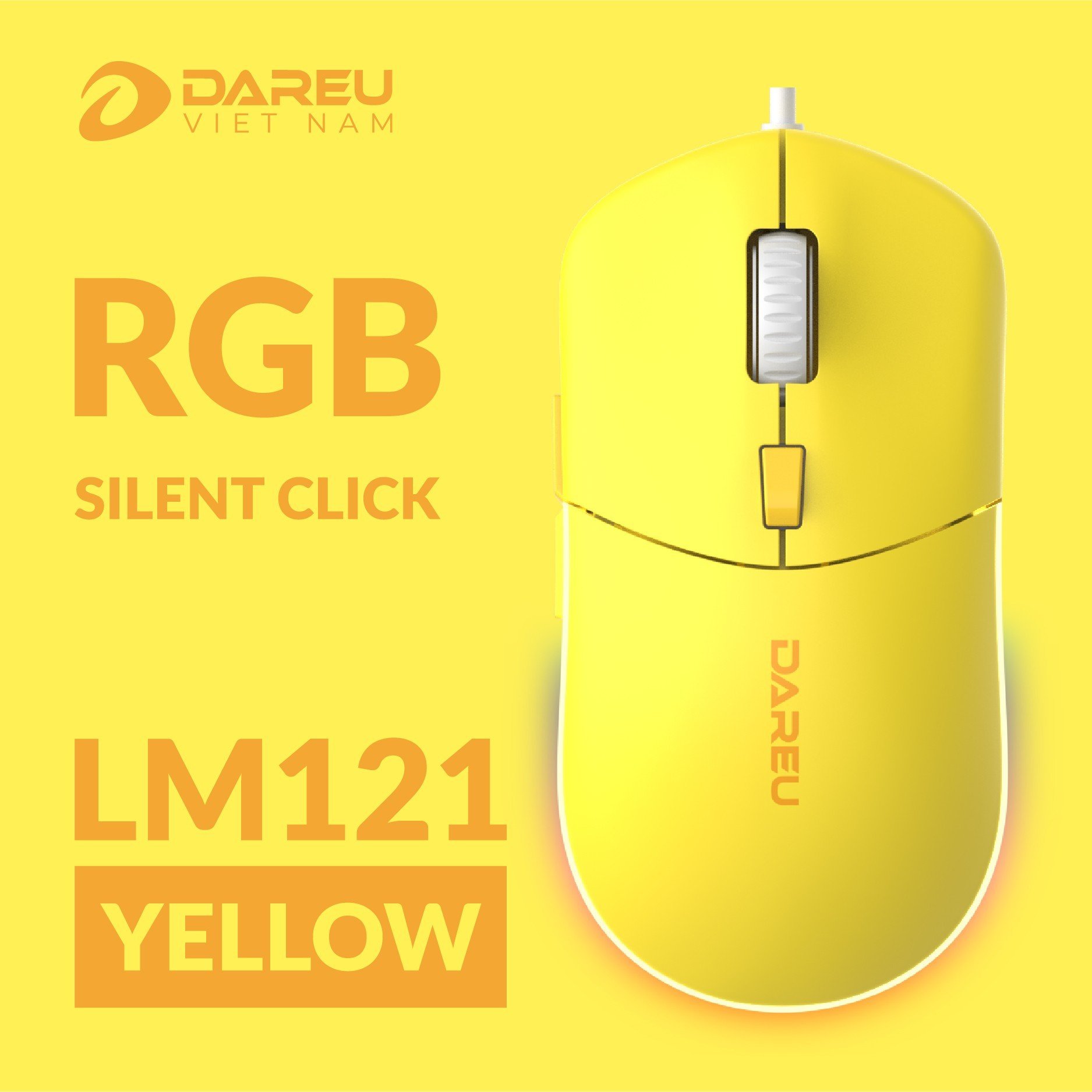 Chuột gaming DareU LM121 (Led RGB, Silent Click, DPI 1000 - 6400)