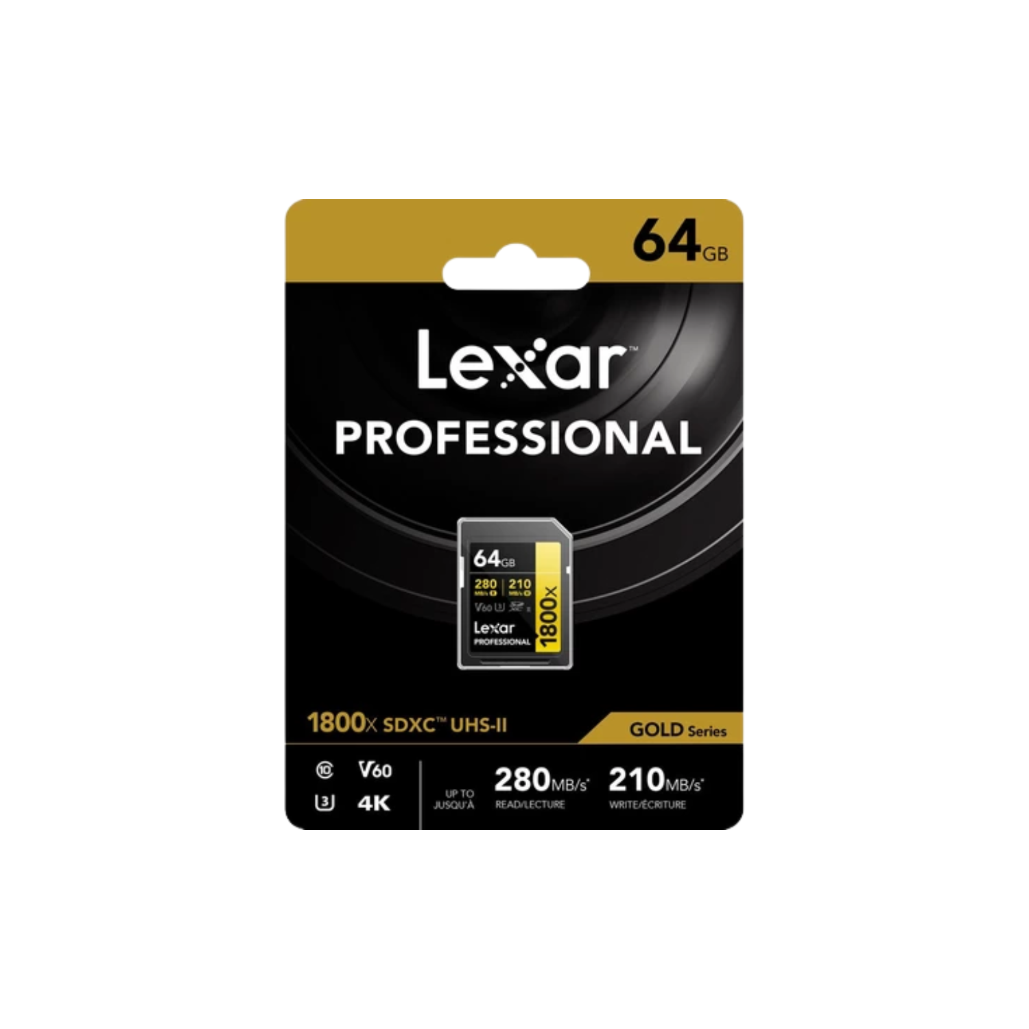 Thẻ nhớ Lexar SDXC Professional 1800x UHS-II U3 V60, 64GB / 128GB / 256GB