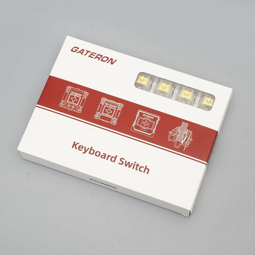 Switch Gateron Milky Yellow Pro | Gateron Red Pro | Gateron Yellow Pro - Hộp kèm khay đựng 35 Switch (3 pin và 5 pin)