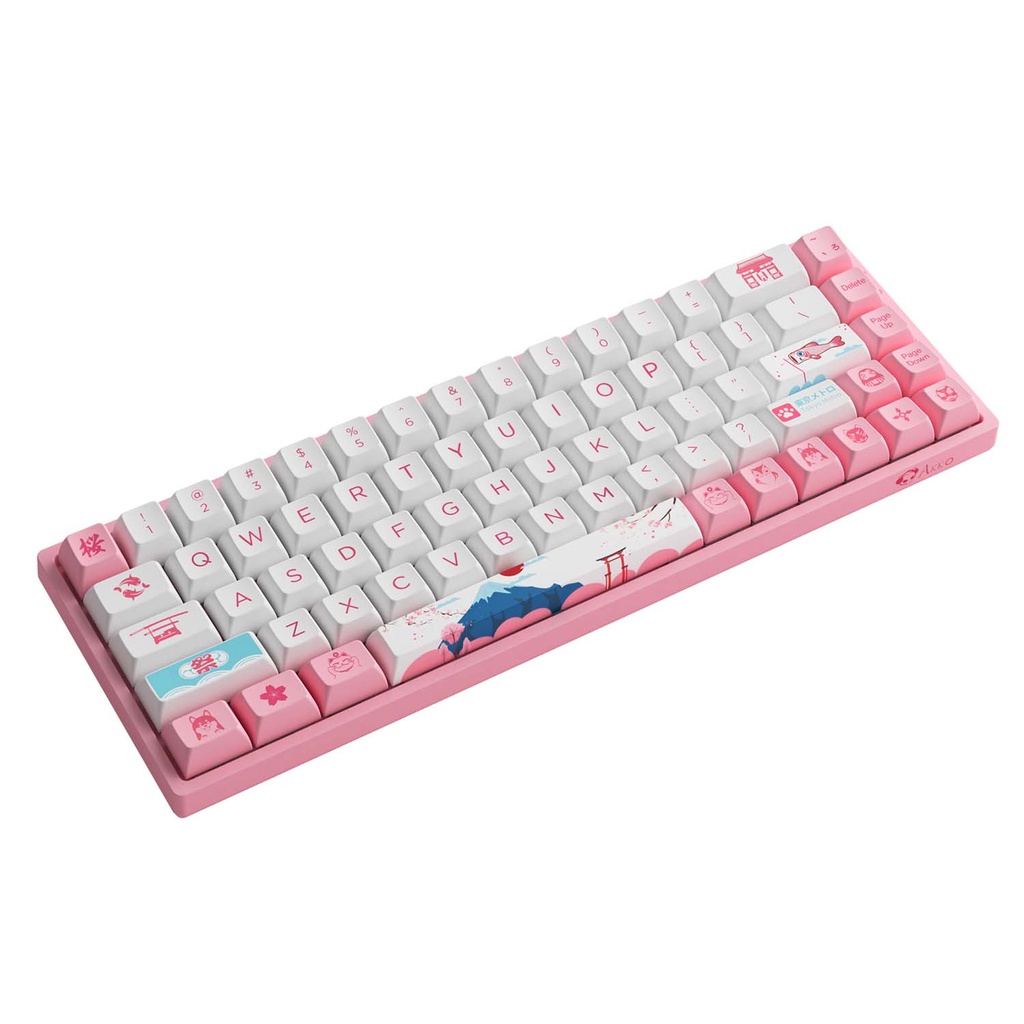 Bàn phím AKKO 3068B Plus World Tour Tokyo R2 (Bluetooth 5.0 / Wireless 2.4Ghz / Hotswap / Foam tiêu âm / AKKO SW)