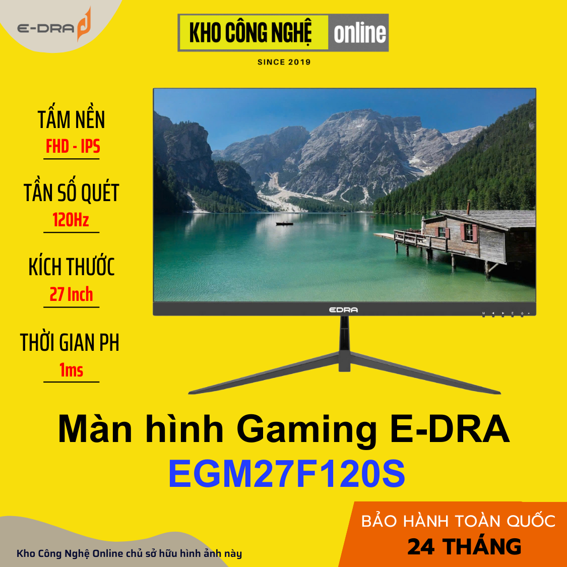 Màn hình EGM27F120S 27 inch FullHD 120hz