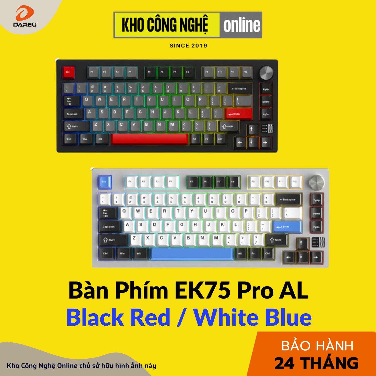 Bàn Phím Cơ Gaming Dareu EK75 PRO AL