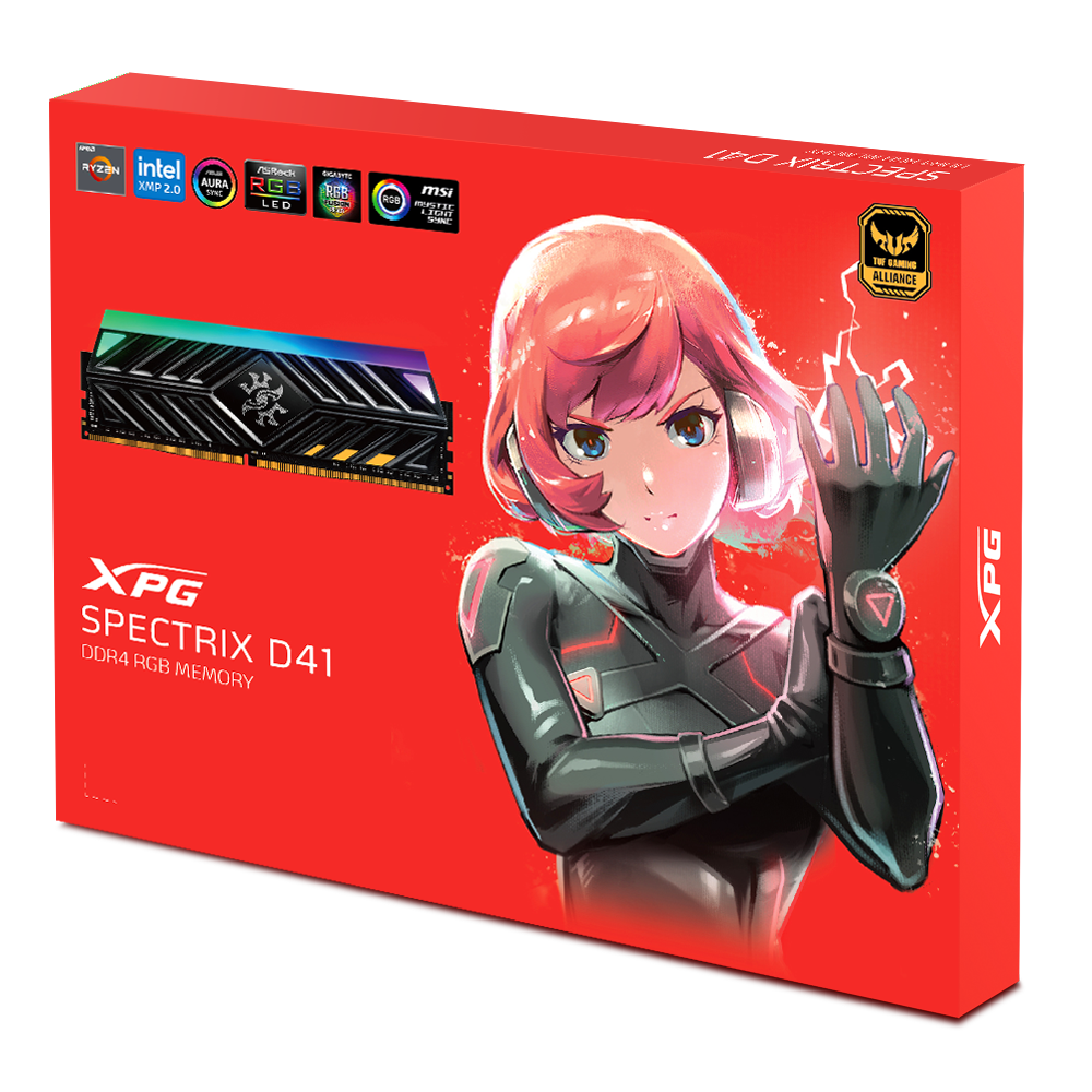 Combo RAM Adata XPG Spectrix D41 RGB 8GB 3200Mhz (Hàng Chính Hãng)