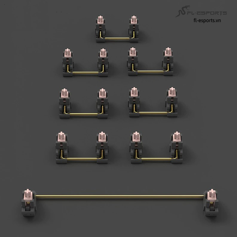 Bộ Stabilizer Plate Mount, PCB mount FL-Esports Dành Cho Bàn Phím Cơ (Hàng Chính Hãng)