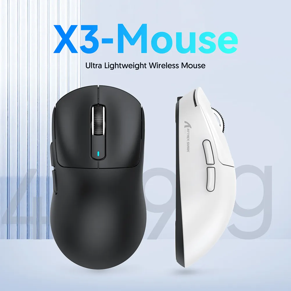 Chuột Attack Shark X3 Chip PAW339 có kết Nối 3 chế độ