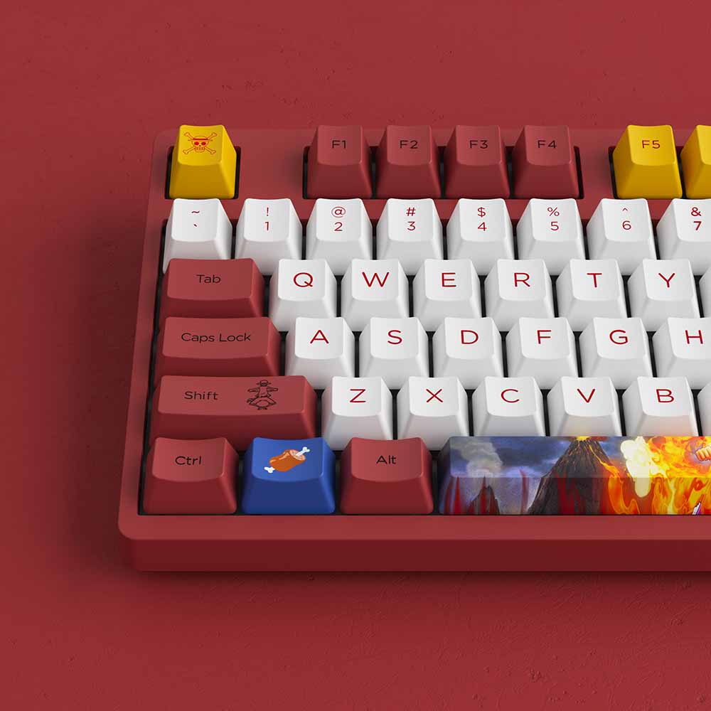 Bàn phím cơ AKKO 3087 RF One Piece Luffy ((Dual-mode / AKKO sw v3)