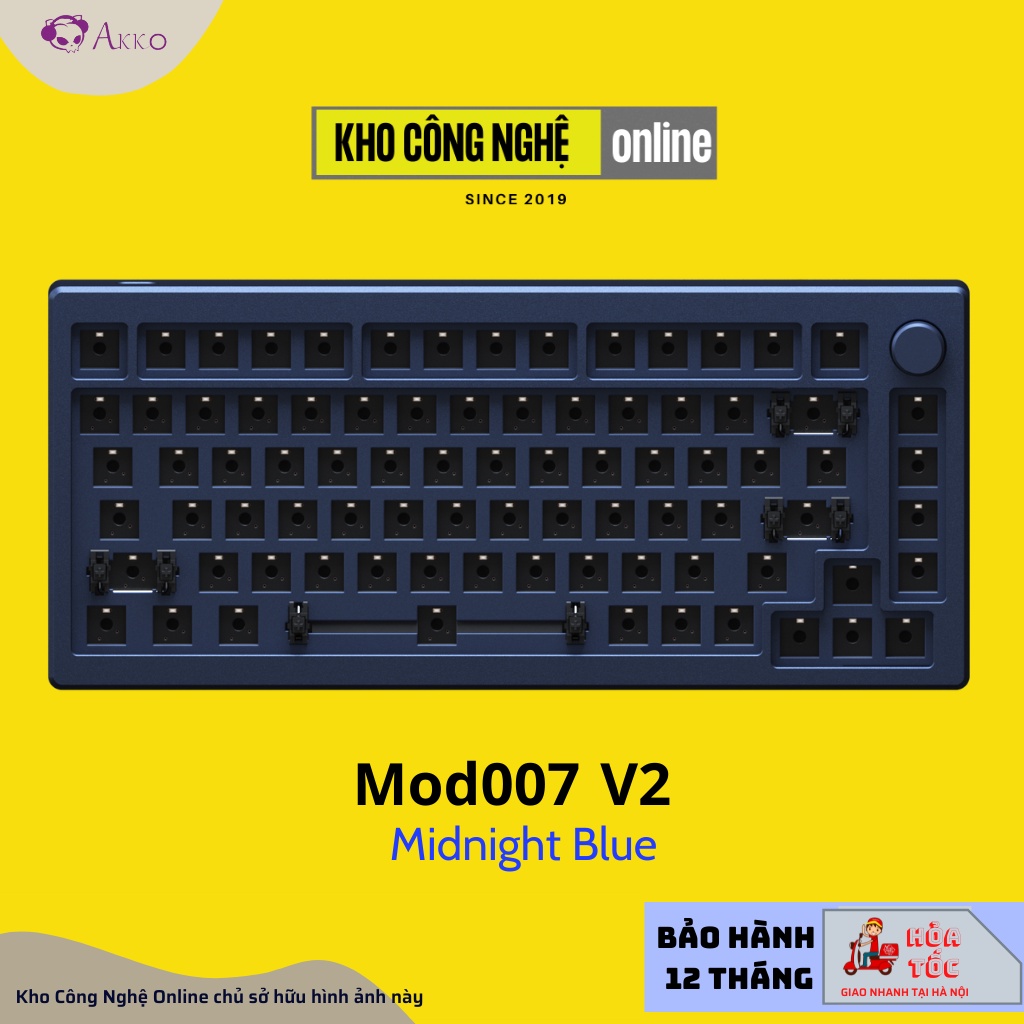 Kit bàn phím cơ AKKO Designer Studio MOD007 v2 | MOD007 v3 (Mạch Xuôi / Flex-cut / Gasket mount / South-Facing)