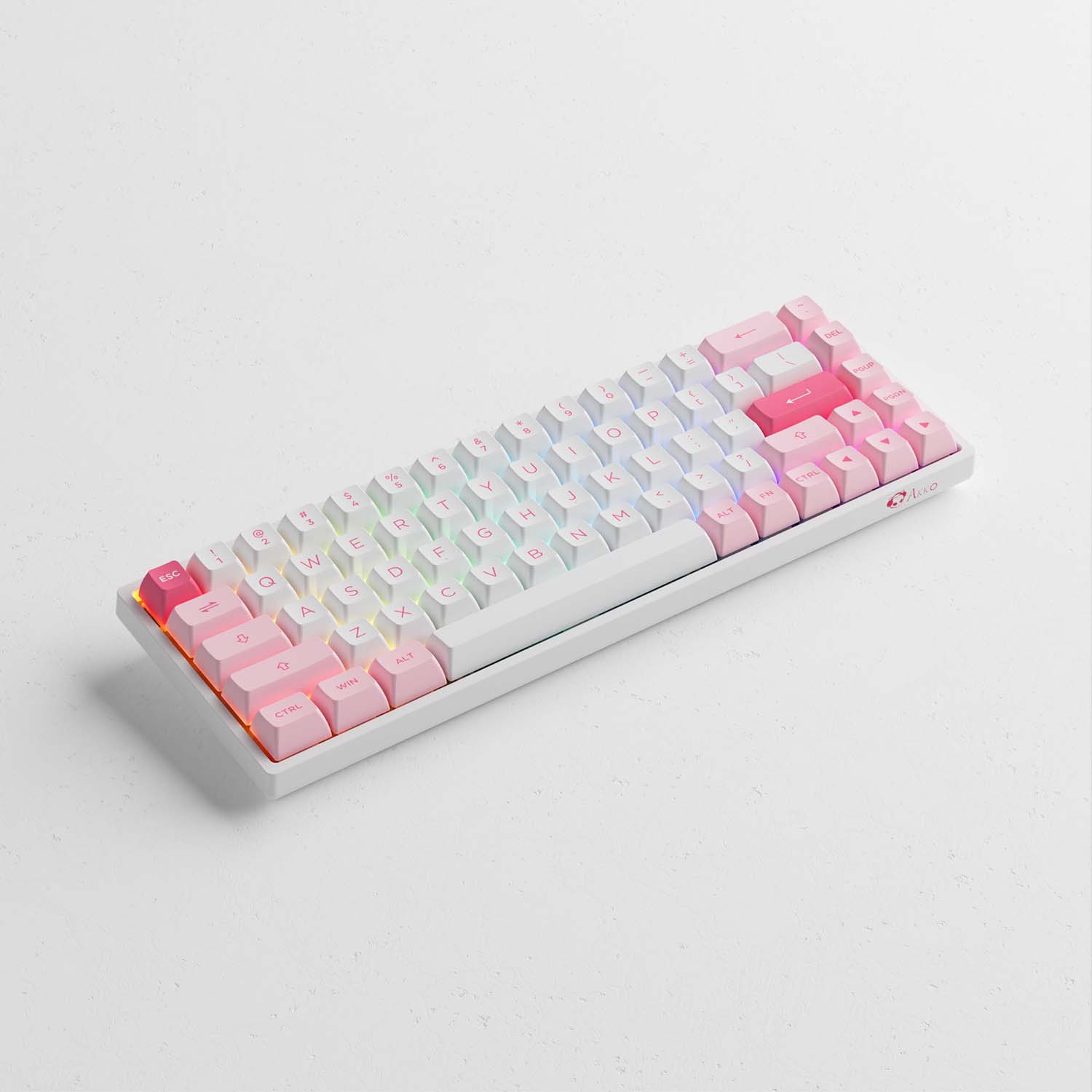 Bàn phím cơ AKKO 3068B Plus Prunus Lannesiana (Multi-modes / Hotswap / Foam tiêu âm / AKKO CS Jelly Pink)