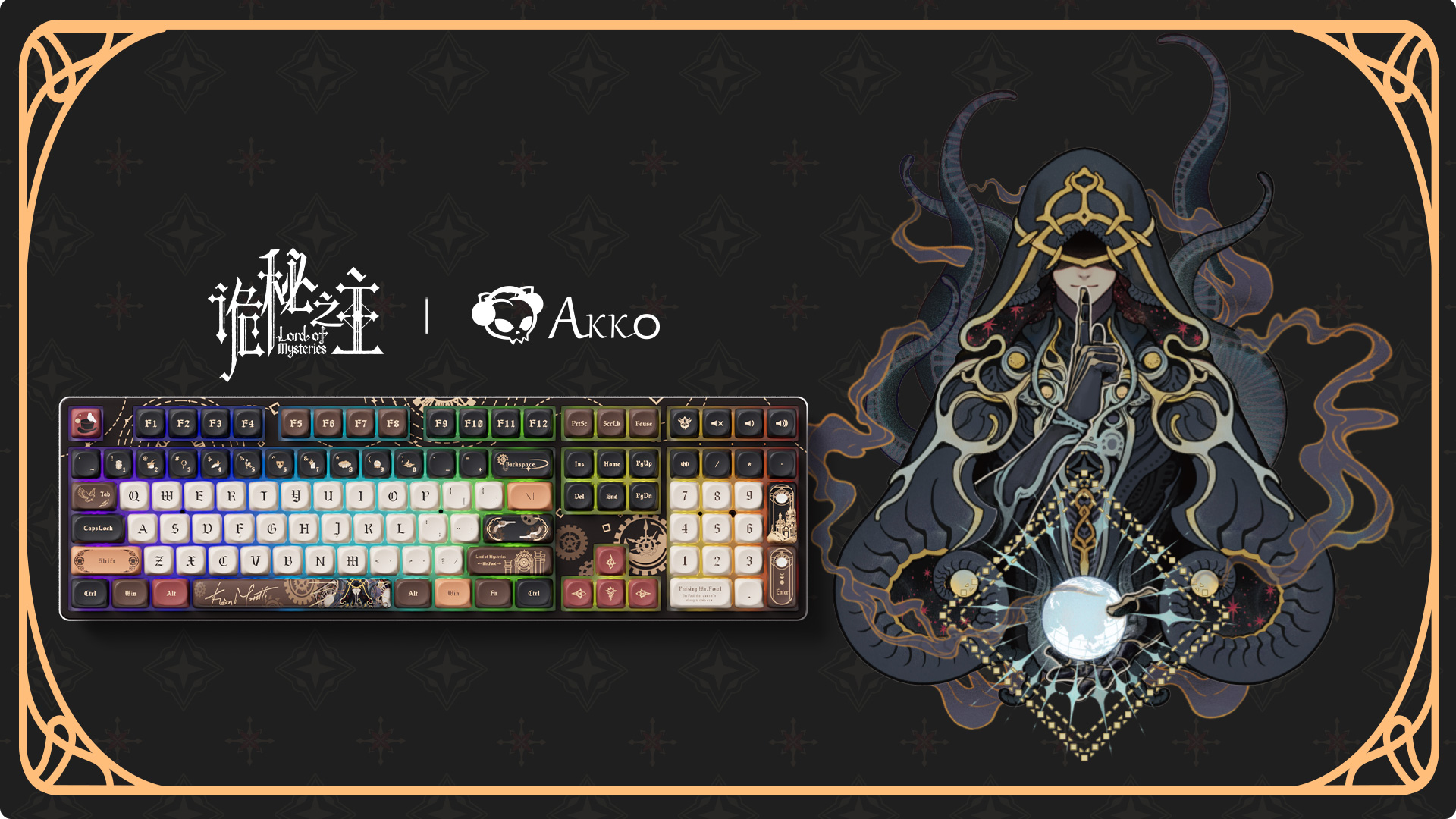 Bàn Phím Cơ AKKO 5108B Plus Lord of Mysteries (RGB / Hotswap / Piano Pro SW/ Multi-mode) - Hàng Chính Hãng