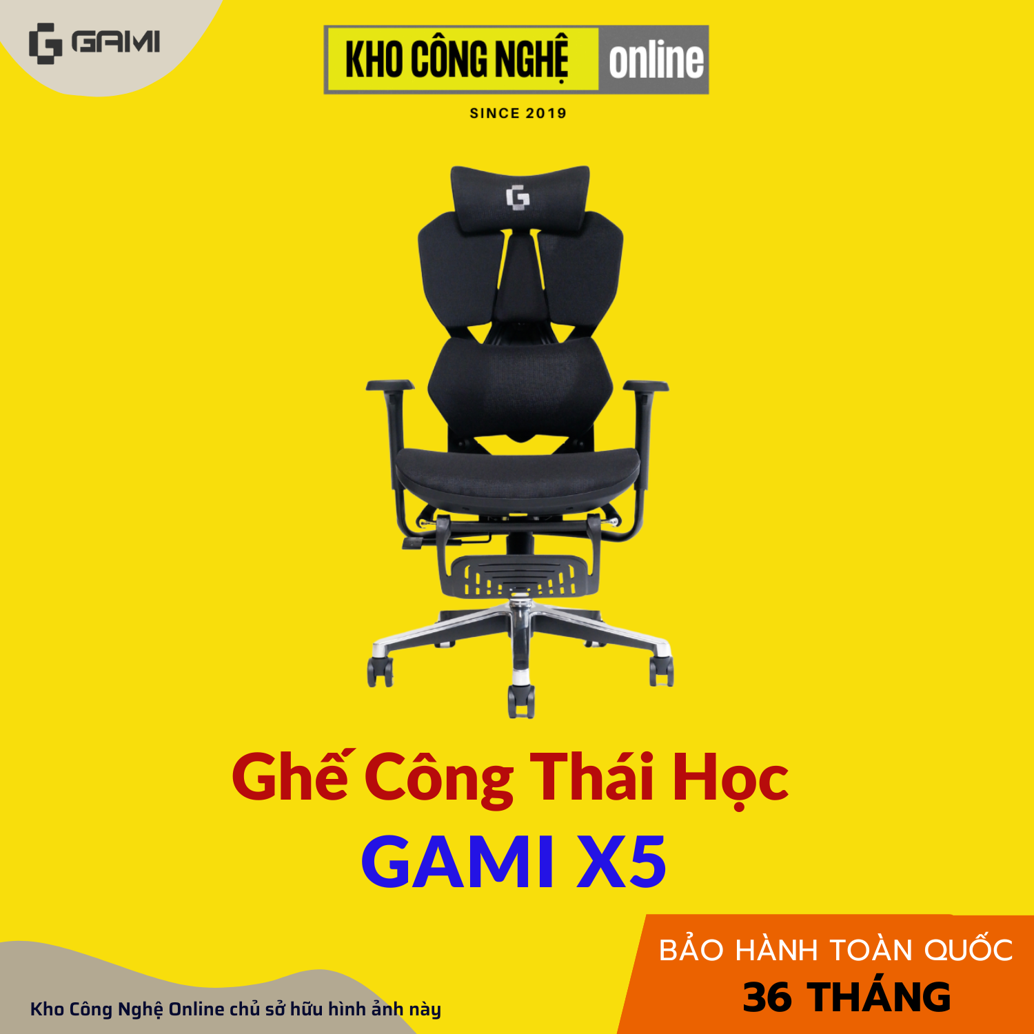 Ghế công thái học Gami X5 - Phantom