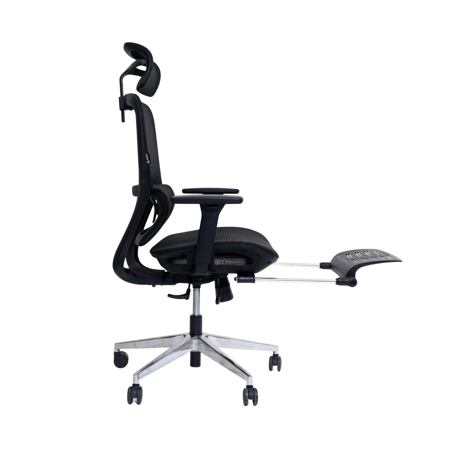 Ghế Công Thái Học Gami Lum2 - Bản Kê Tay 3D / Đen ( Có Chân Gác)