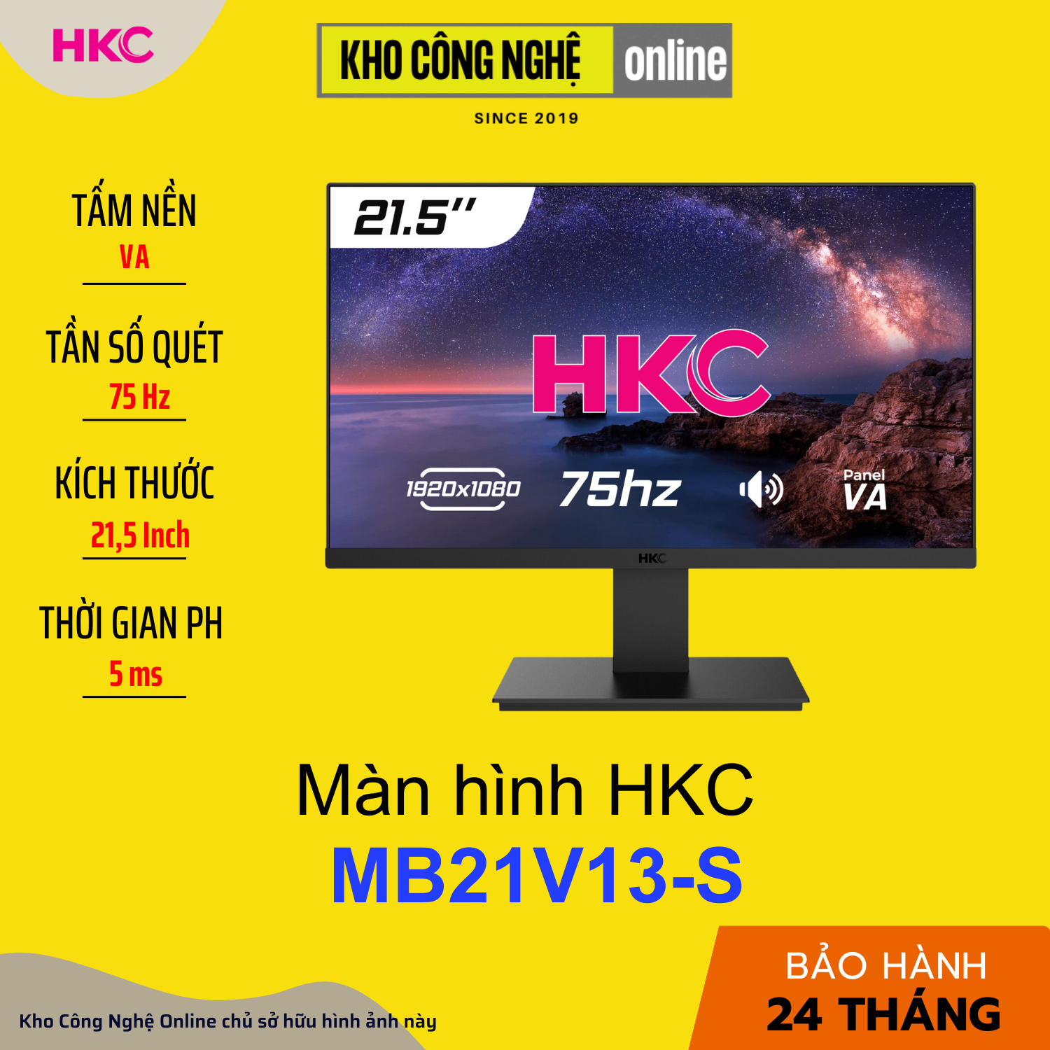 Màn hình văn phòng HKC MB21V13-S 21.5 inch
