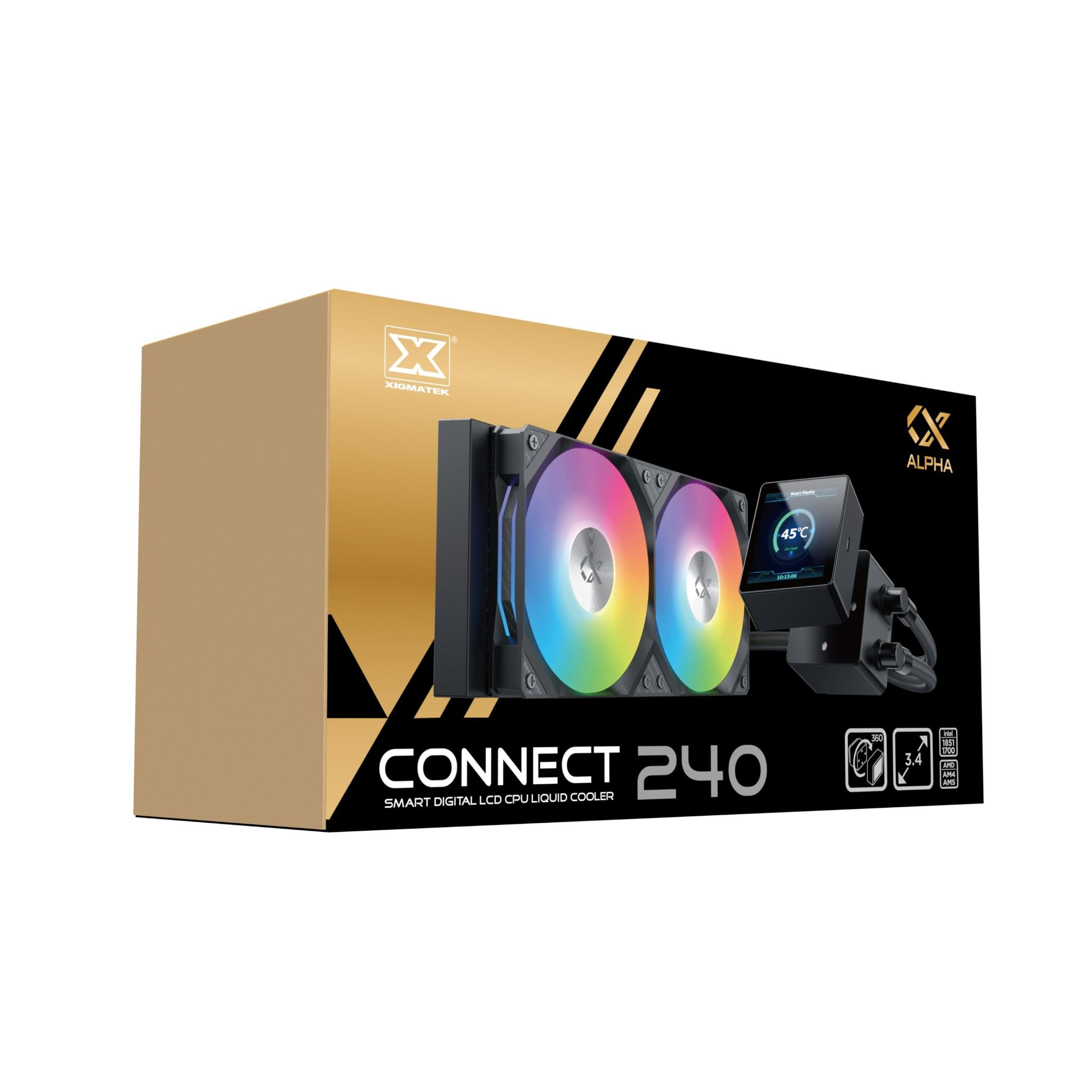 TẢN NHIỆT NƯỚC AIO XIGMATEK ALPHA - CONNECT 240 ARCTIC