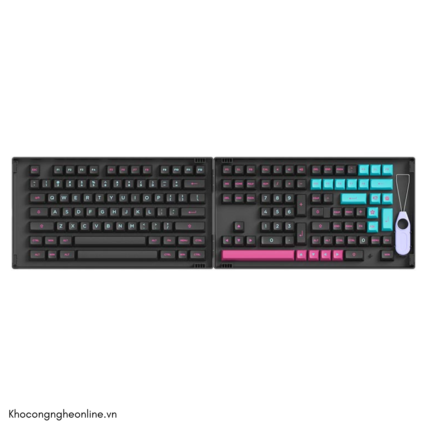 AKKO Keycap set – Midnight (PBT Double-Shot/ASA profile/178 nút)