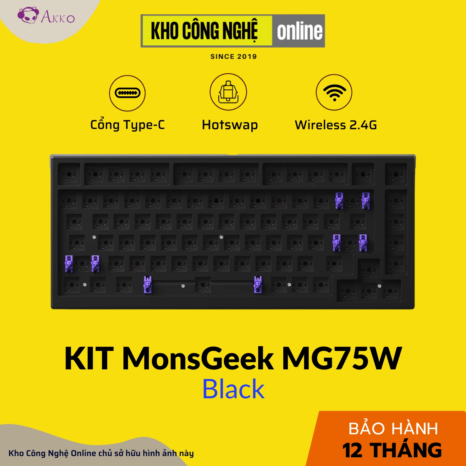 Kit bàn phím cơ MonsGeek MG75W (Dual Mode / Hotswap 5 pin)
