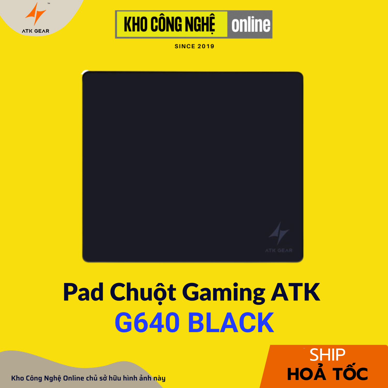 Lót Chuột Gaming ESport ATK G640 Black