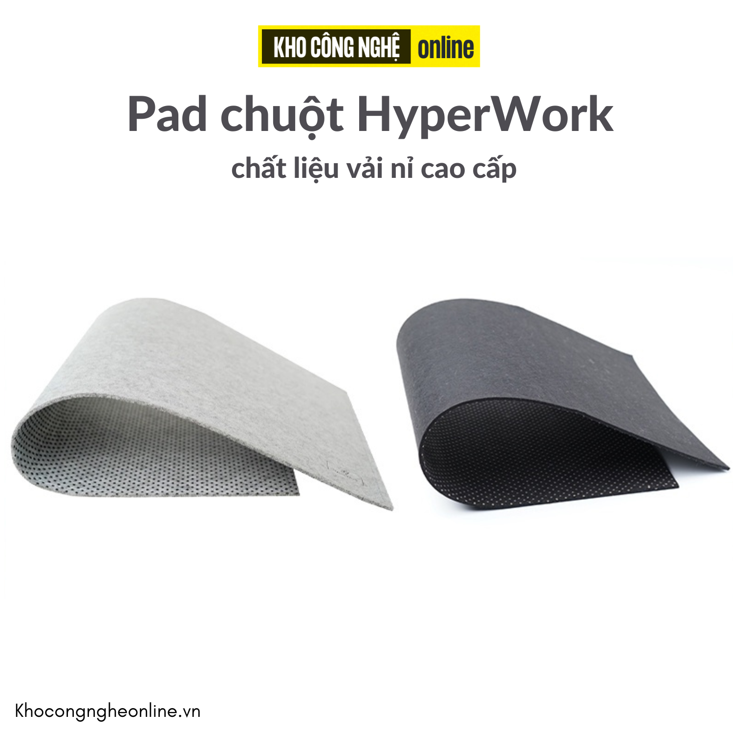 Pad chuột HyperWork chất liệu vải nỉ cao cấp (60x120cm)