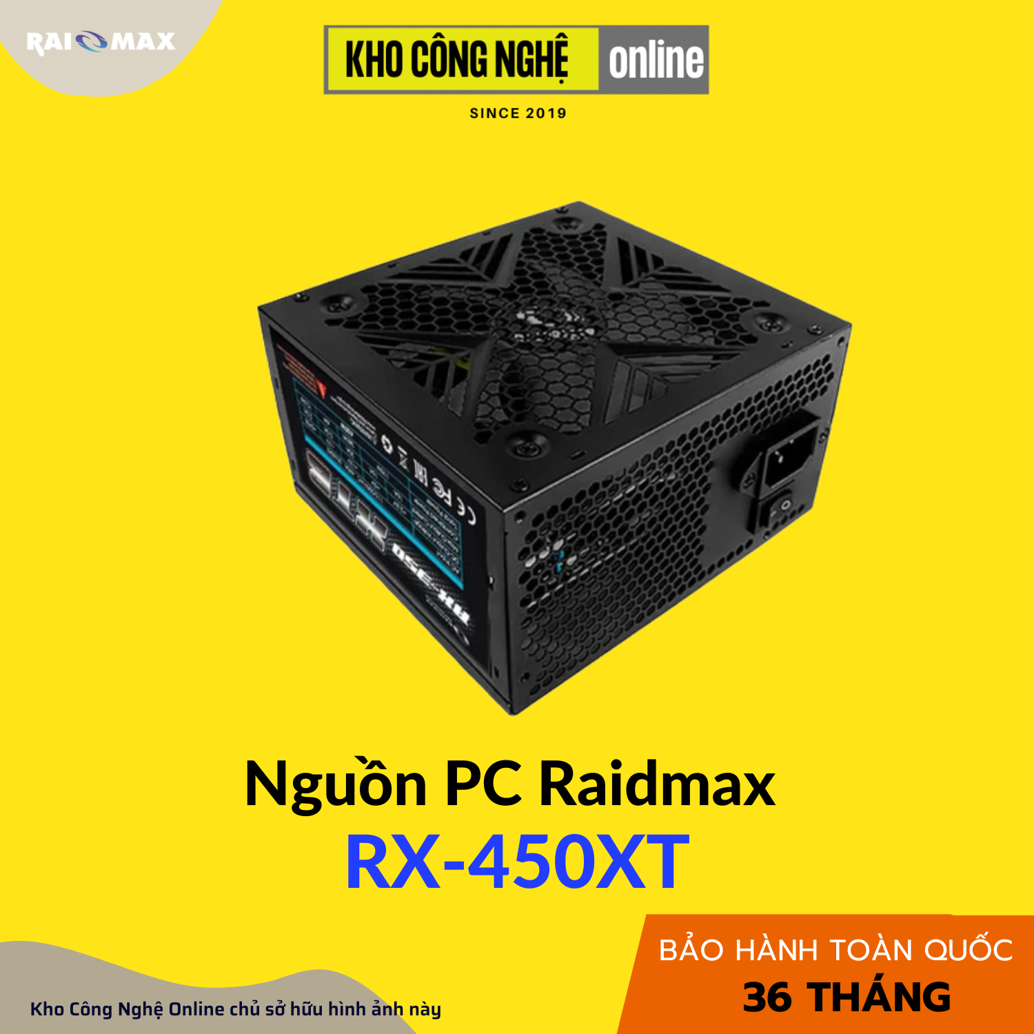 Nguồn PC RaidMax RX-450XT