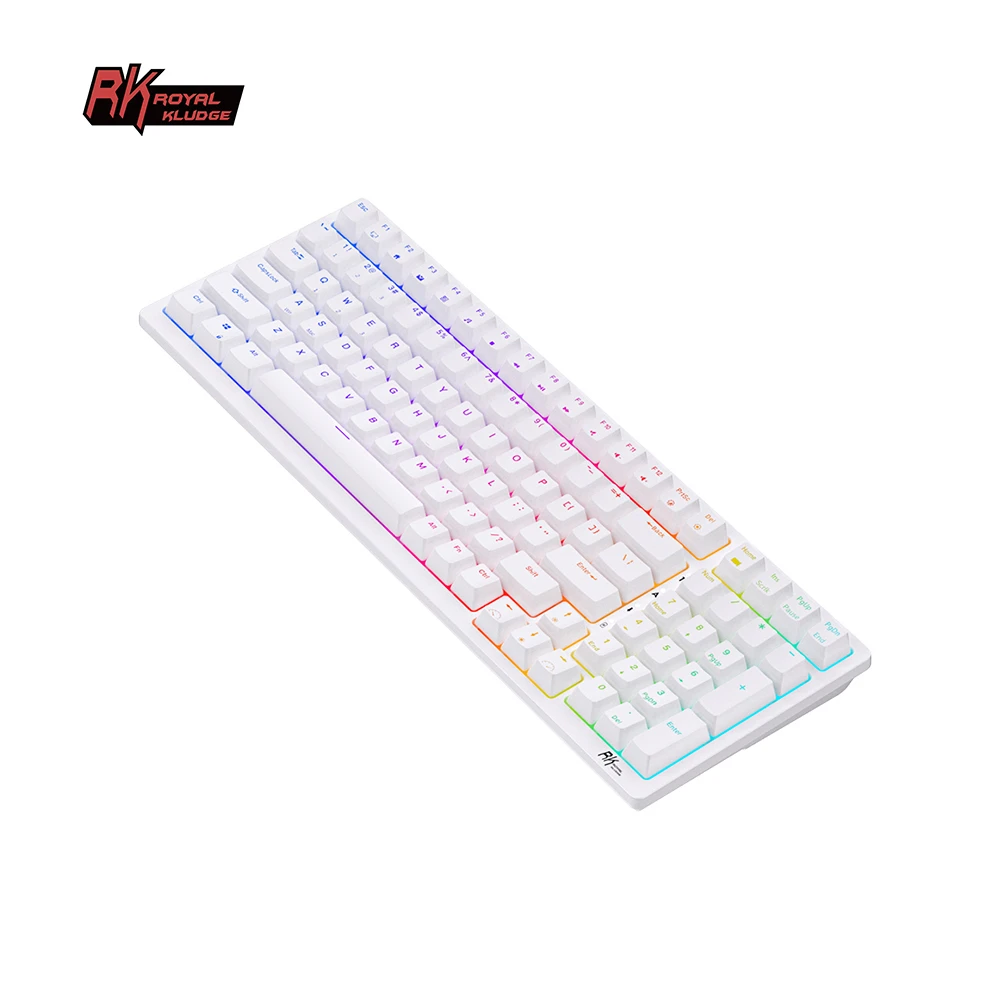 Bàn phím cơ không dây Royal Kludge RK98 Hotswap led RGB, kết nối 3 chế độ (Bluetooth 5.0 | Wireless 2.4G | Dây type C)